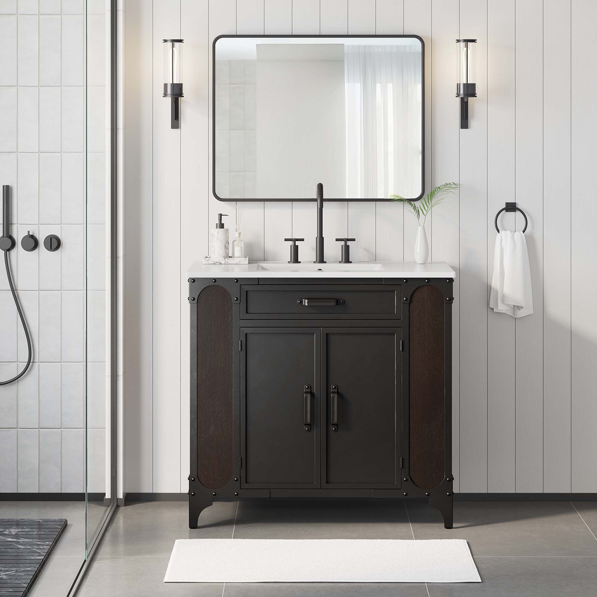 Steamforge Bathroom Vanity Basin Included by Modway