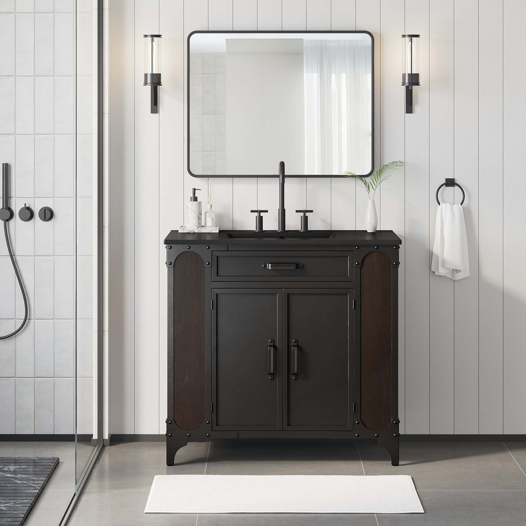 Steamforge Bathroom Vanity Basin Included by Modway