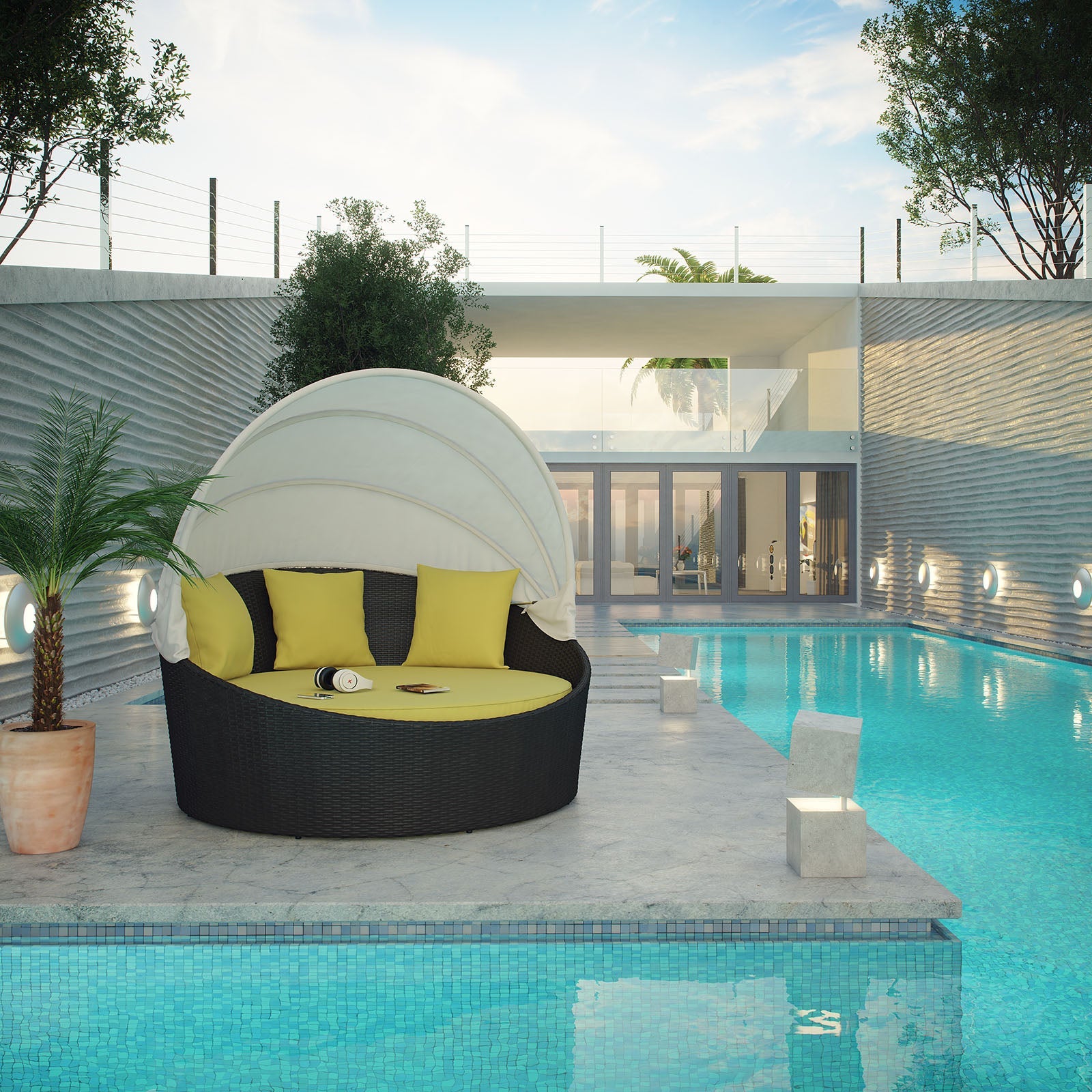 Siesta Canopy Outdoor Patio Daybed by Modway