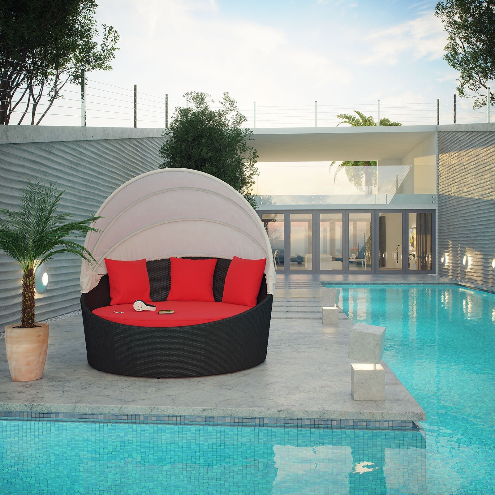 Siesta Canopy Outdoor Patio Daybed by Modway