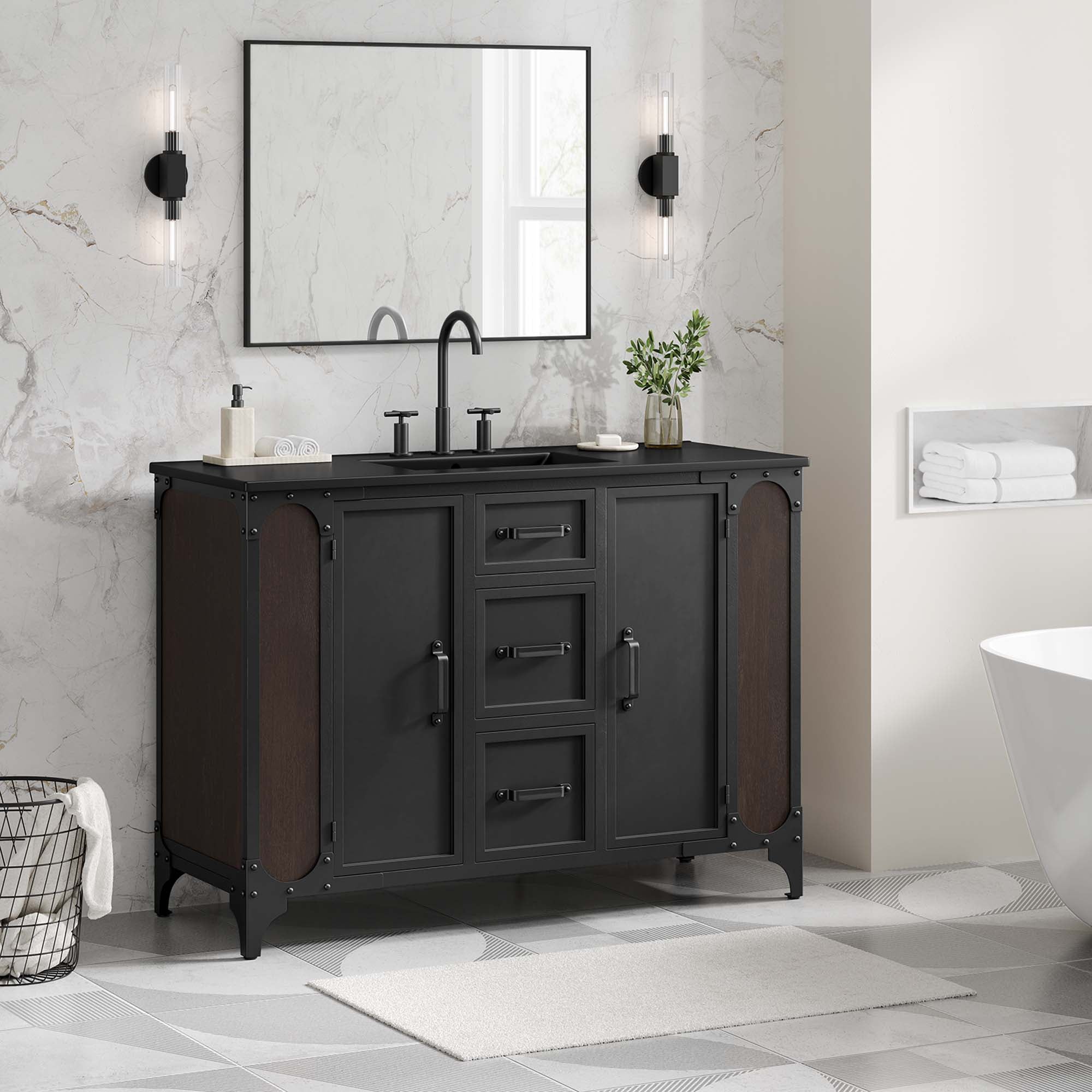 Steamforge Bathroom Cabinet Basin Not Included by Modway