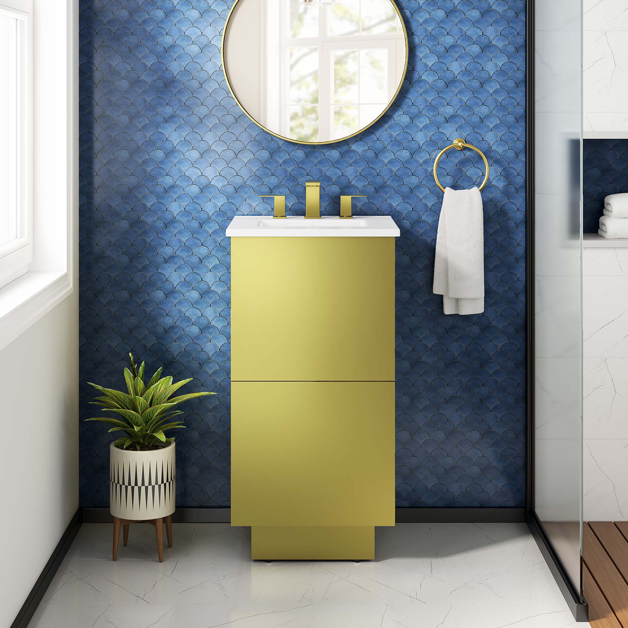 Quantum Bathroom Vanity Basin Included by Modway