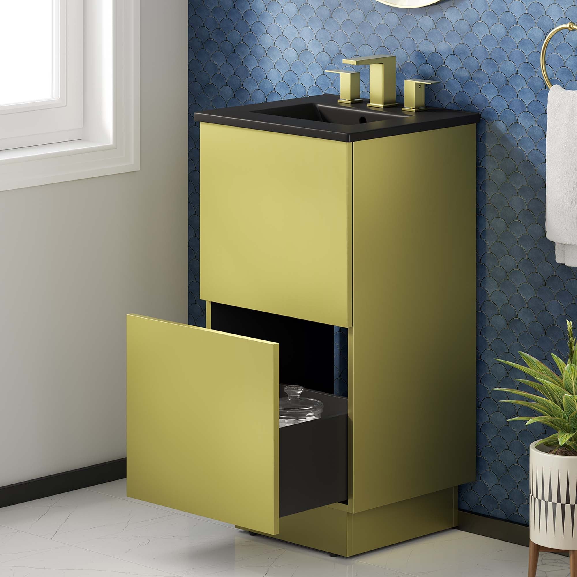 Quantum Bathroom Vanity Basin Included by Modway