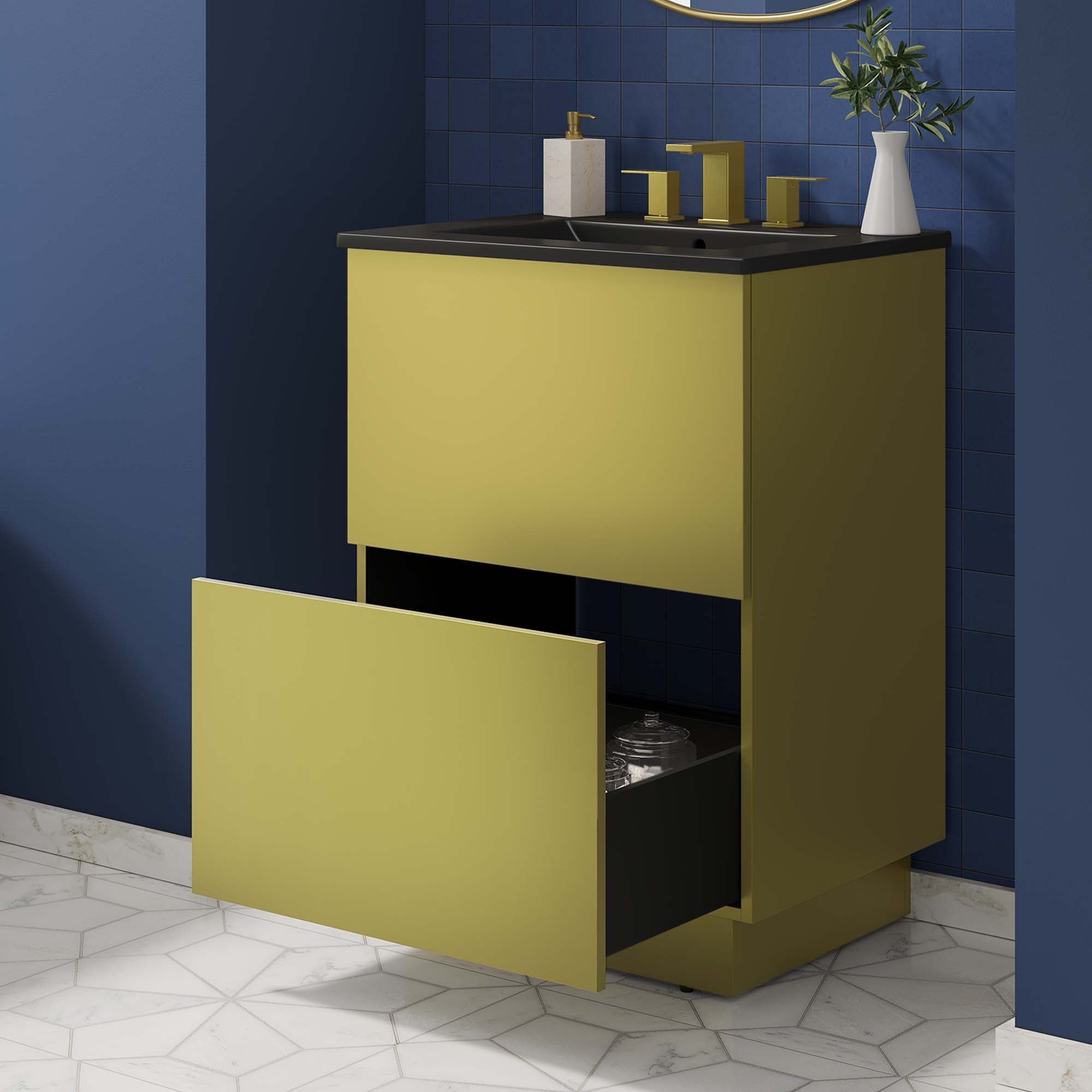 Quantum Bathroom Vanity Basin Included by Modway