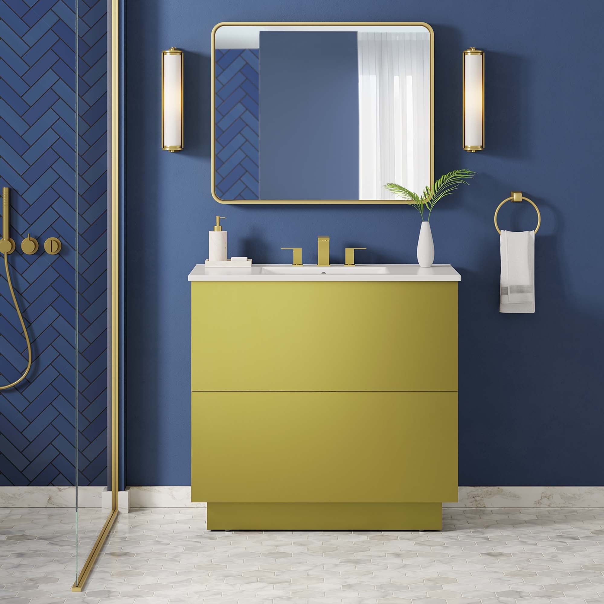 Quantum Bathroom Vanity Basin Included by Modway