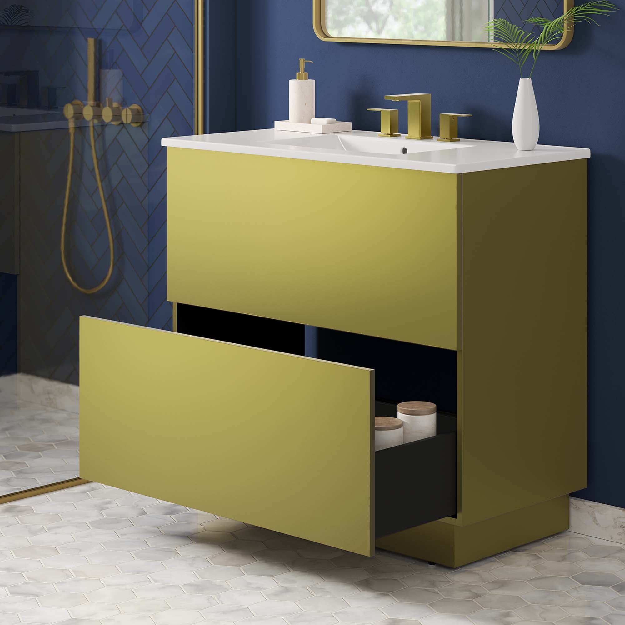 Quantum Bathroom Vanity Basin Included by Modway
