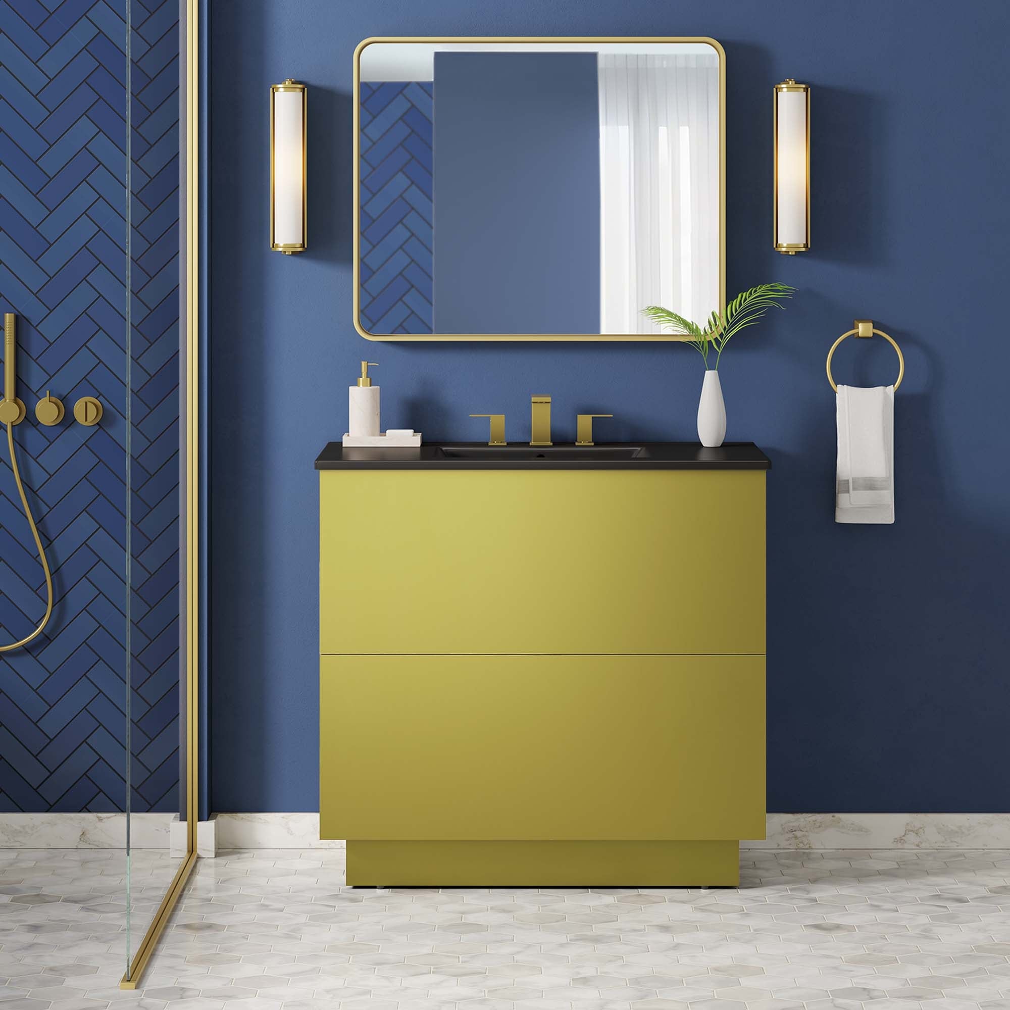 Quantum Bathroom Vanity Basin Included by Modway