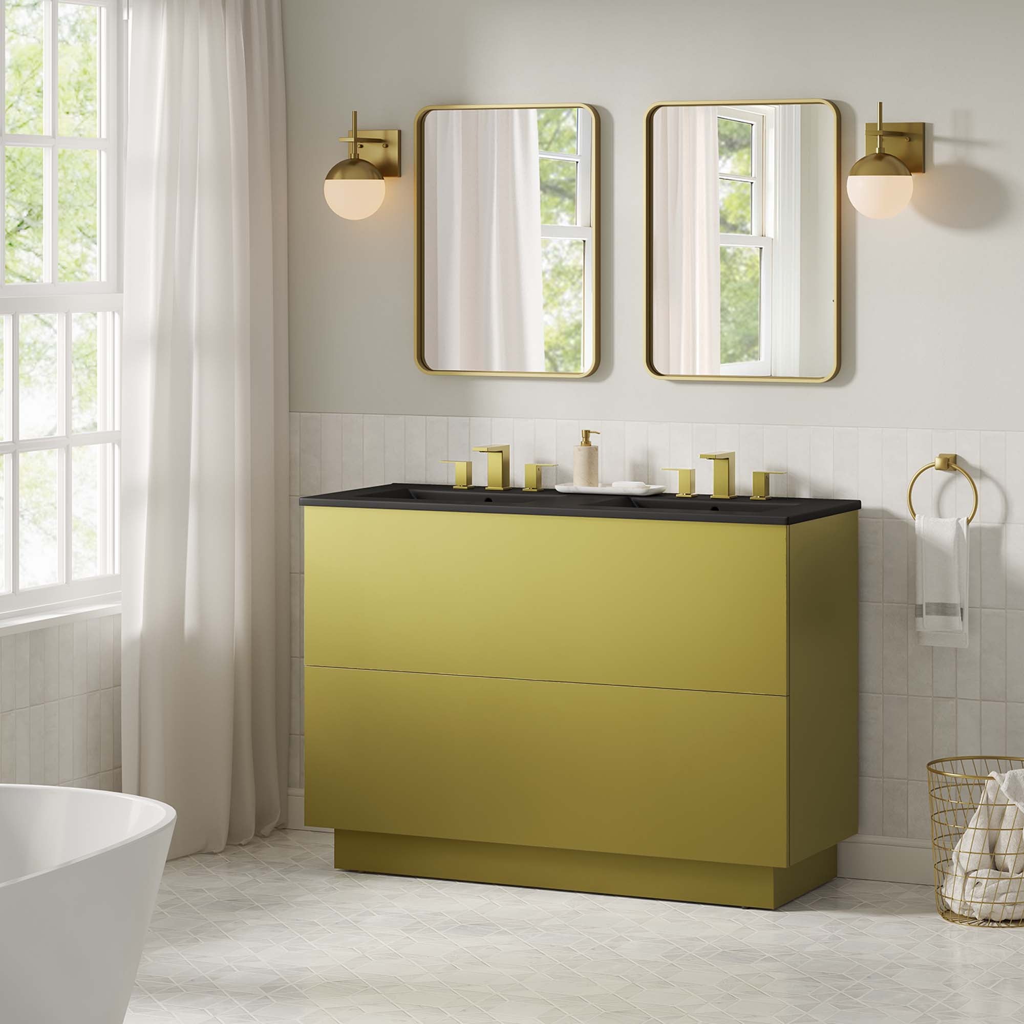 Quantum Bathroom Vanity Basin Included by Modway