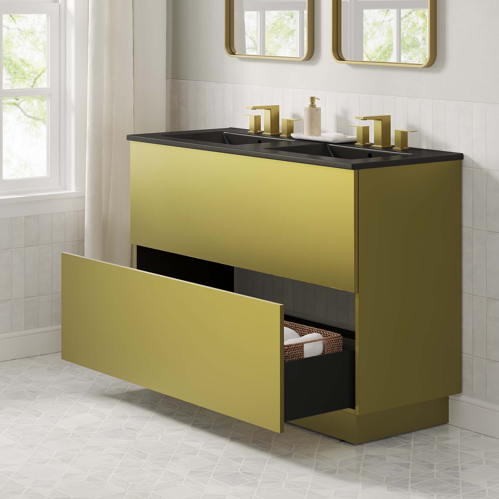 Quantum Bathroom Vanity Basin Included by Modway