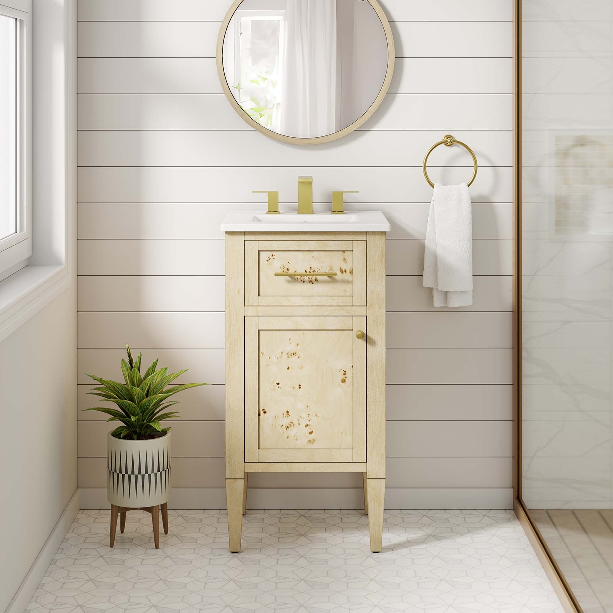 Elysian Bathroom Vanity Basin Included by Modway