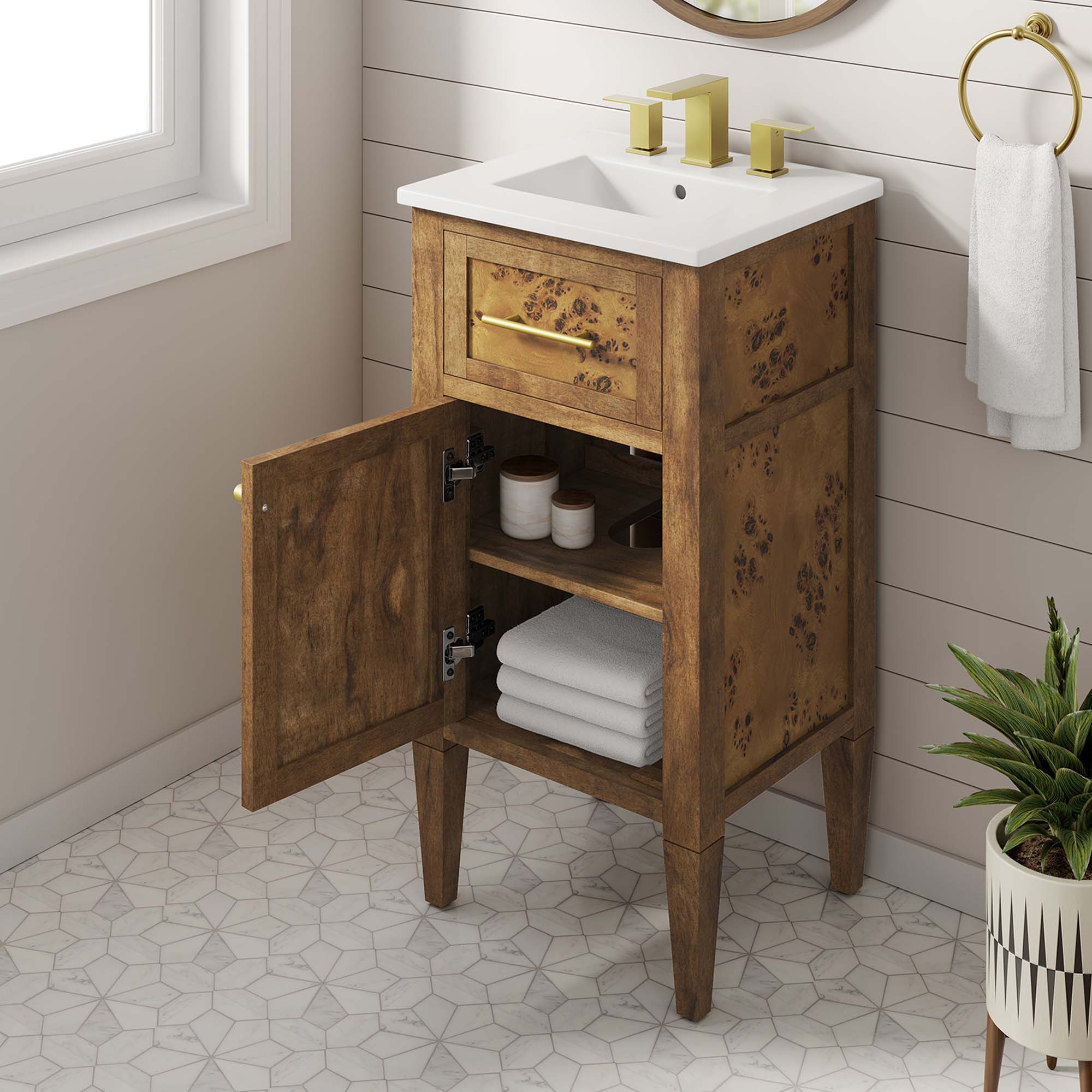 Elysian Bathroom Vanity Basin Included by Modway