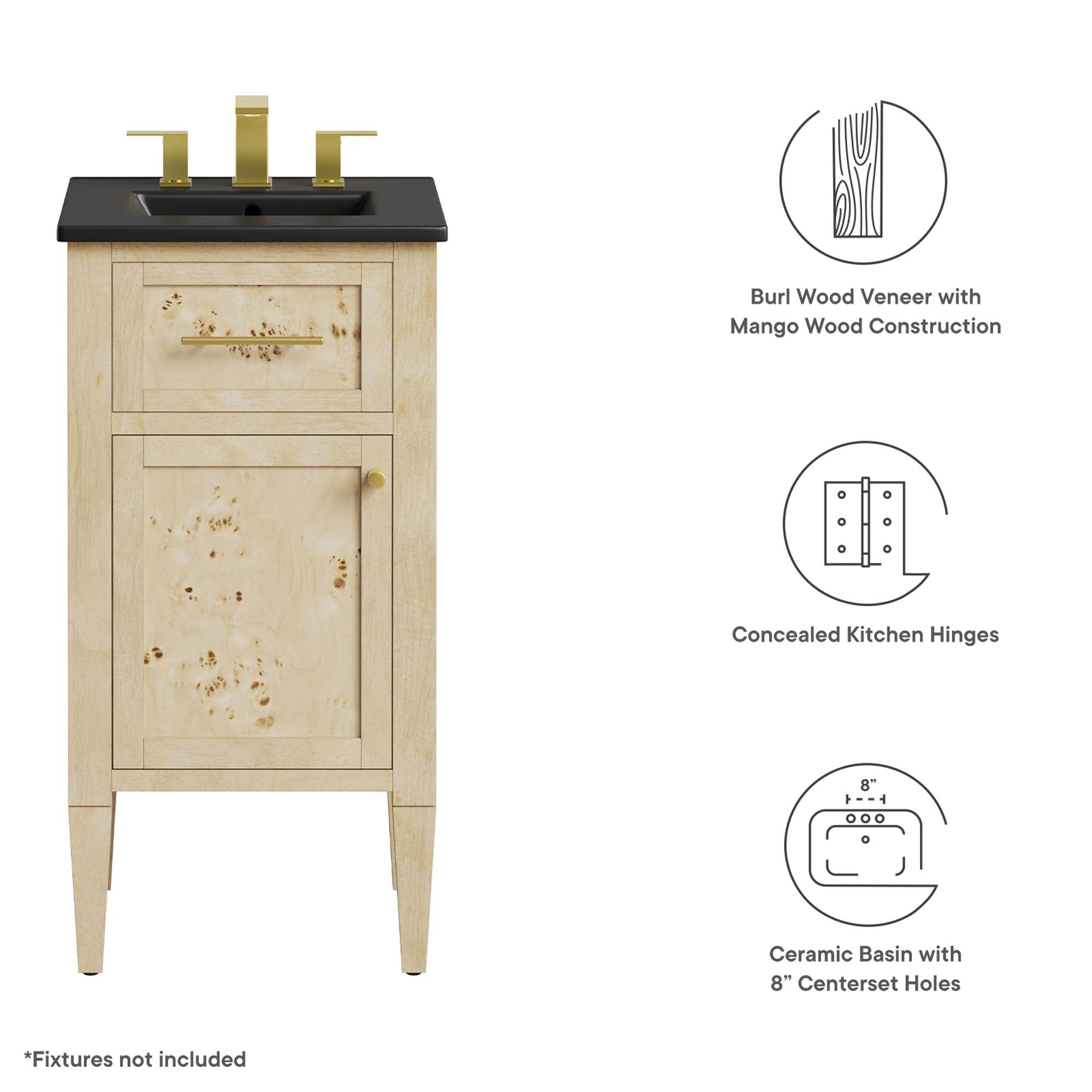 Elysian Bathroom Vanity Basin Included by Modway