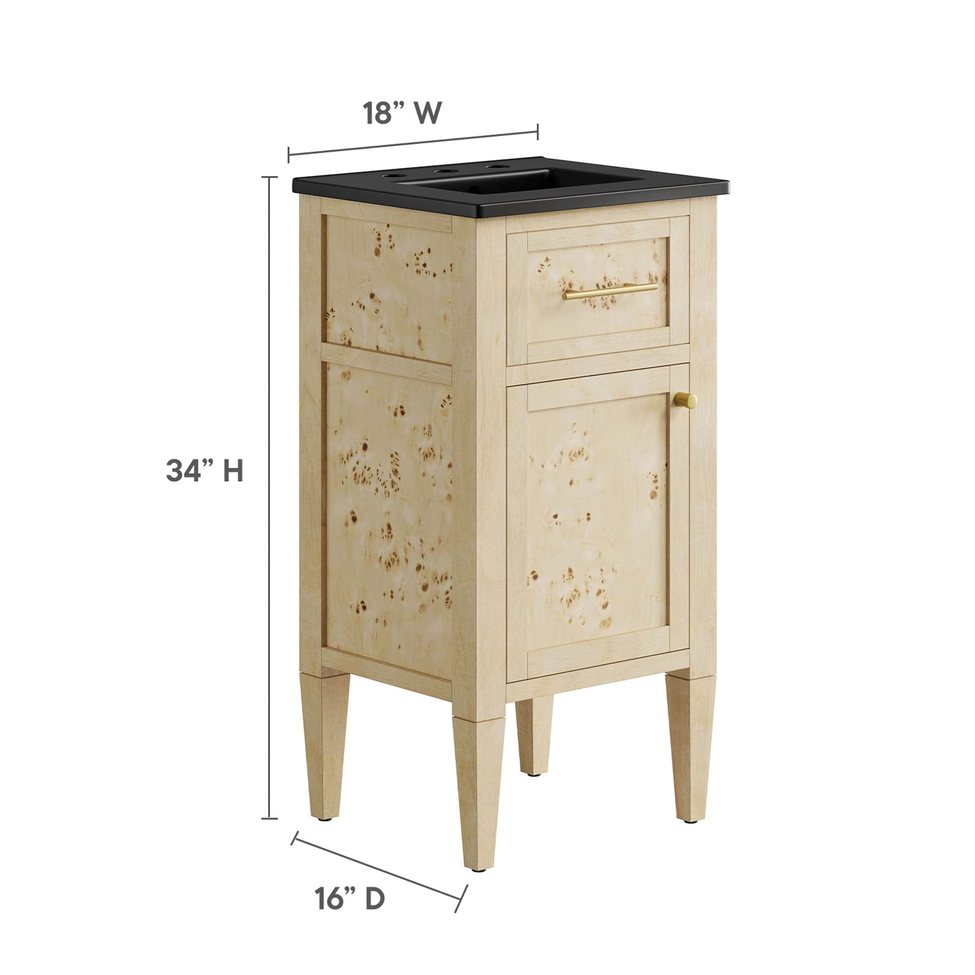 Elysian Bathroom Vanity Basin Included by Modway