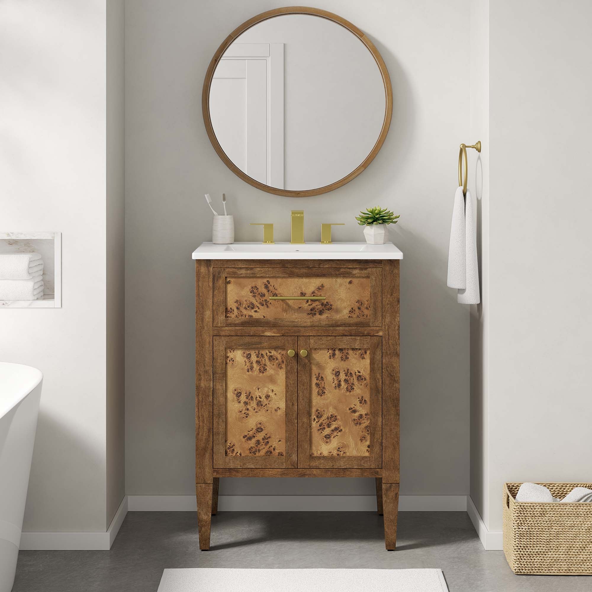 Elysian Bathroom Vanity Basin Included by Modway
