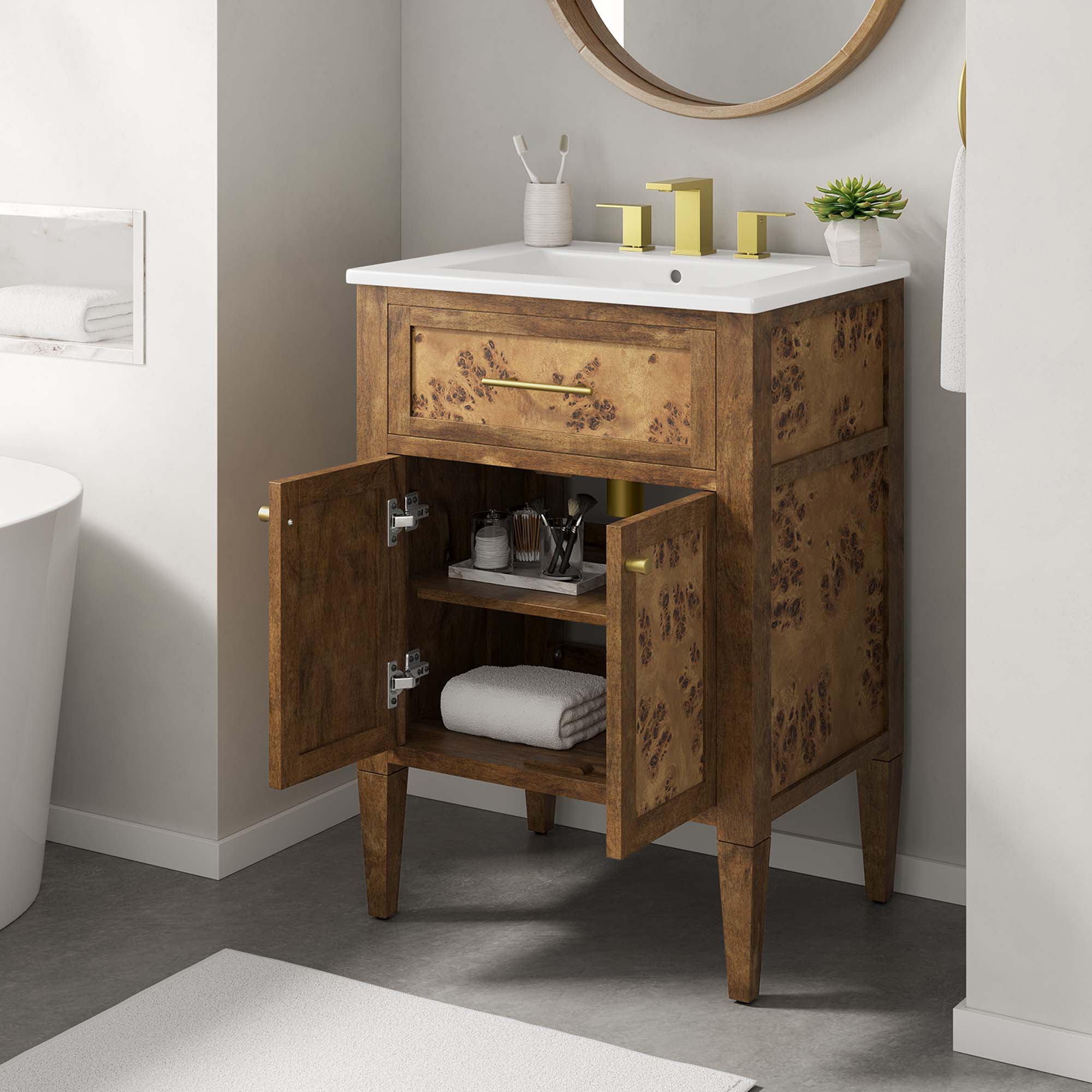 Elysian Bathroom Vanity Basin Included by Modway