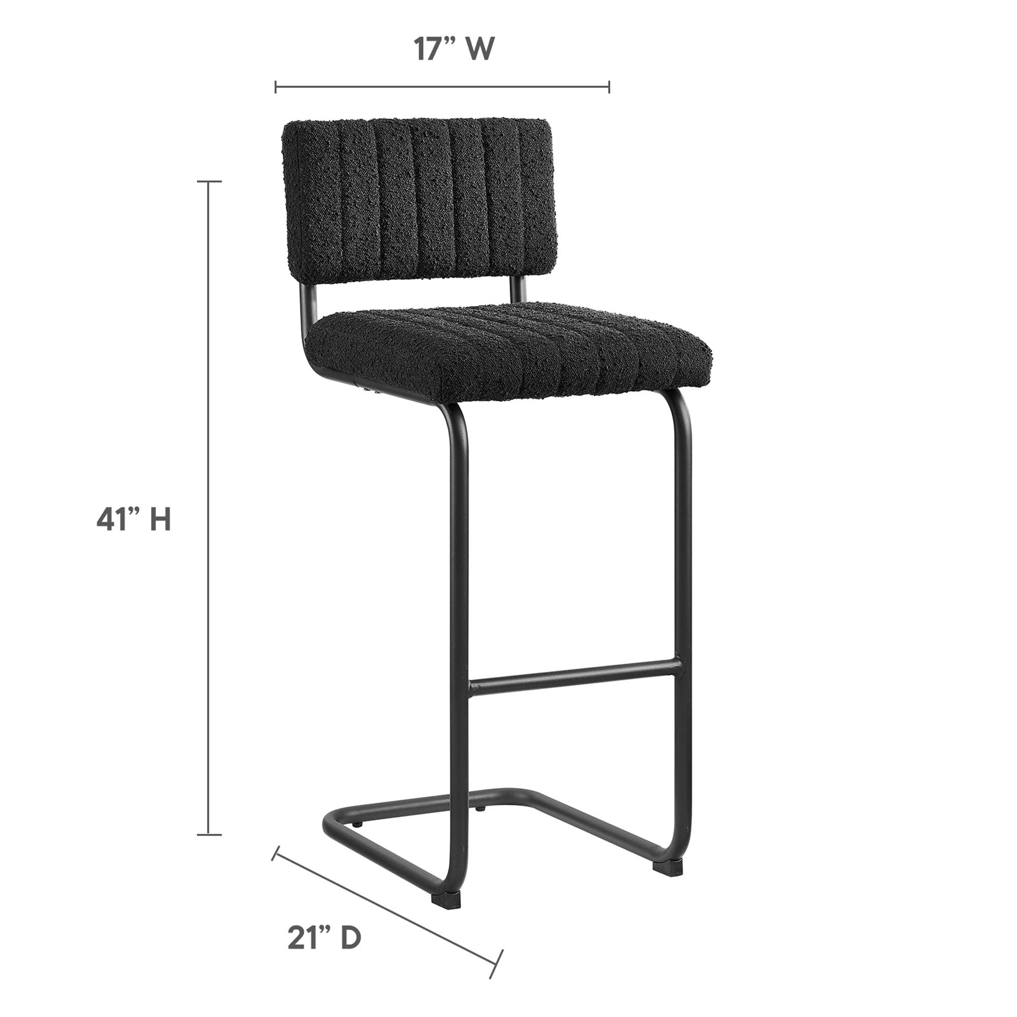 Parity Boucle Bar Stools - Set of 2 by Modway