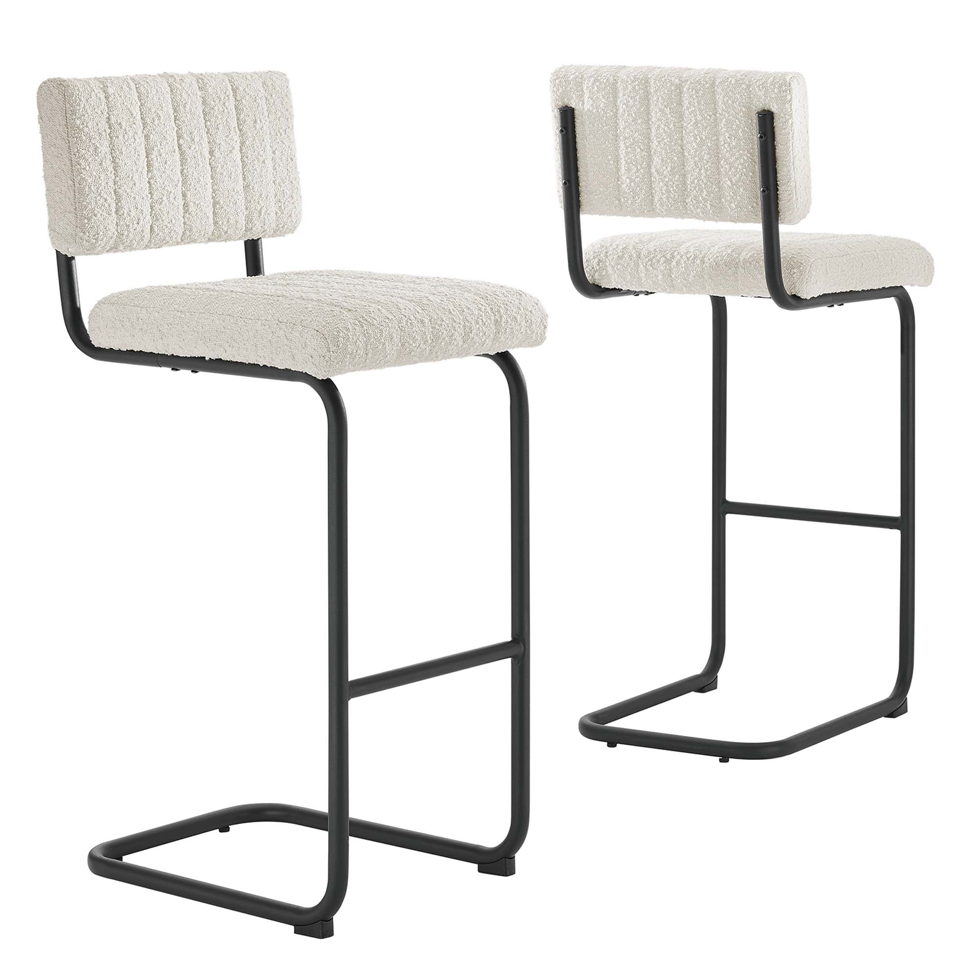 Parity Boucle Bar Stools - Set of 2 by Modway