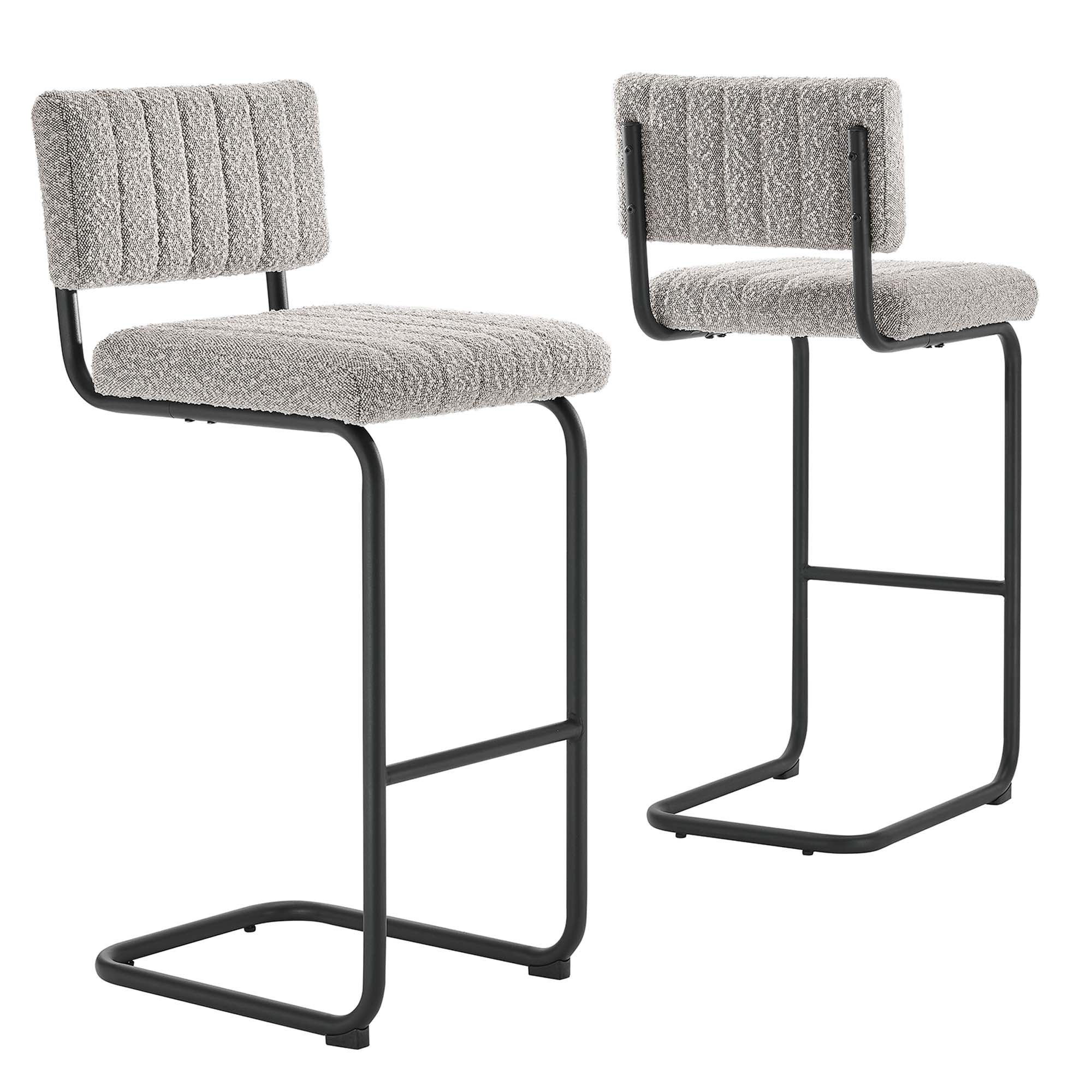 Parity Boucle Bar Stools - Set of 2 by Modway