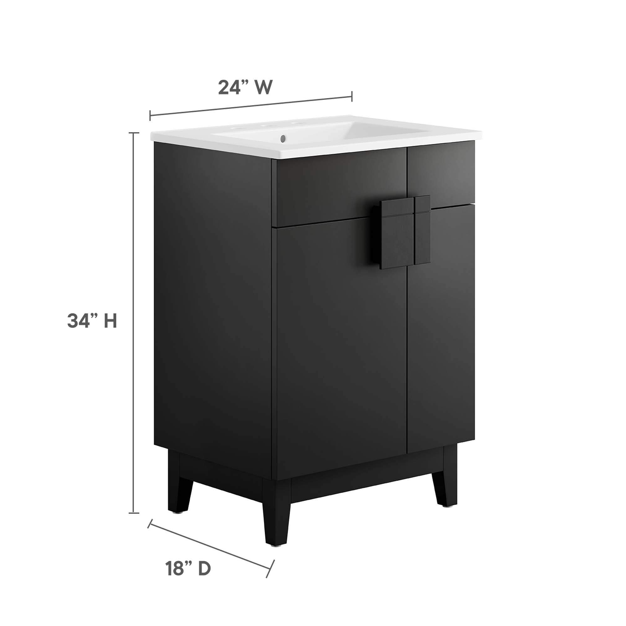 Miles Bathroom Vanity Basin Included by Modway