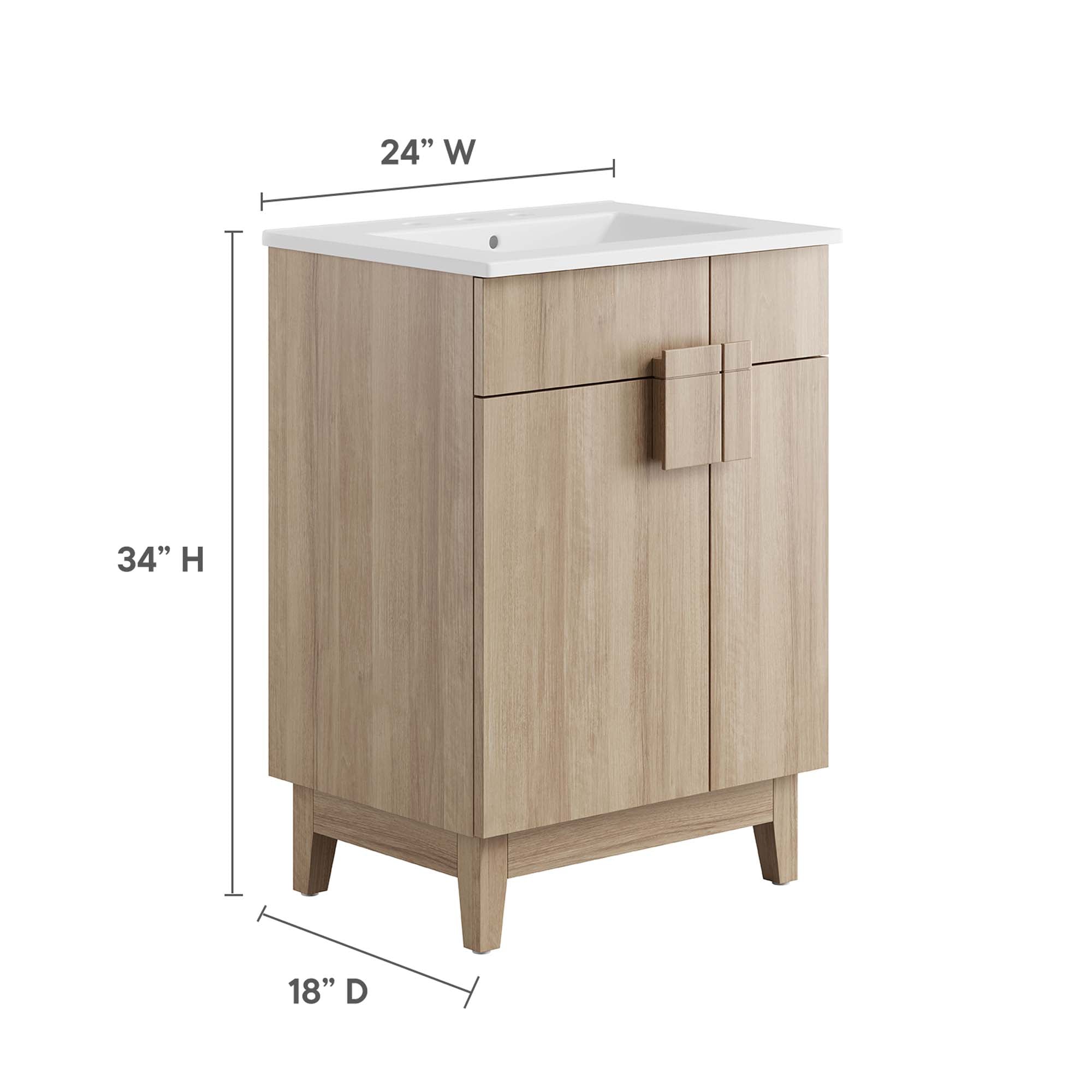 Miles Bathroom Vanity Basin Included by Modway