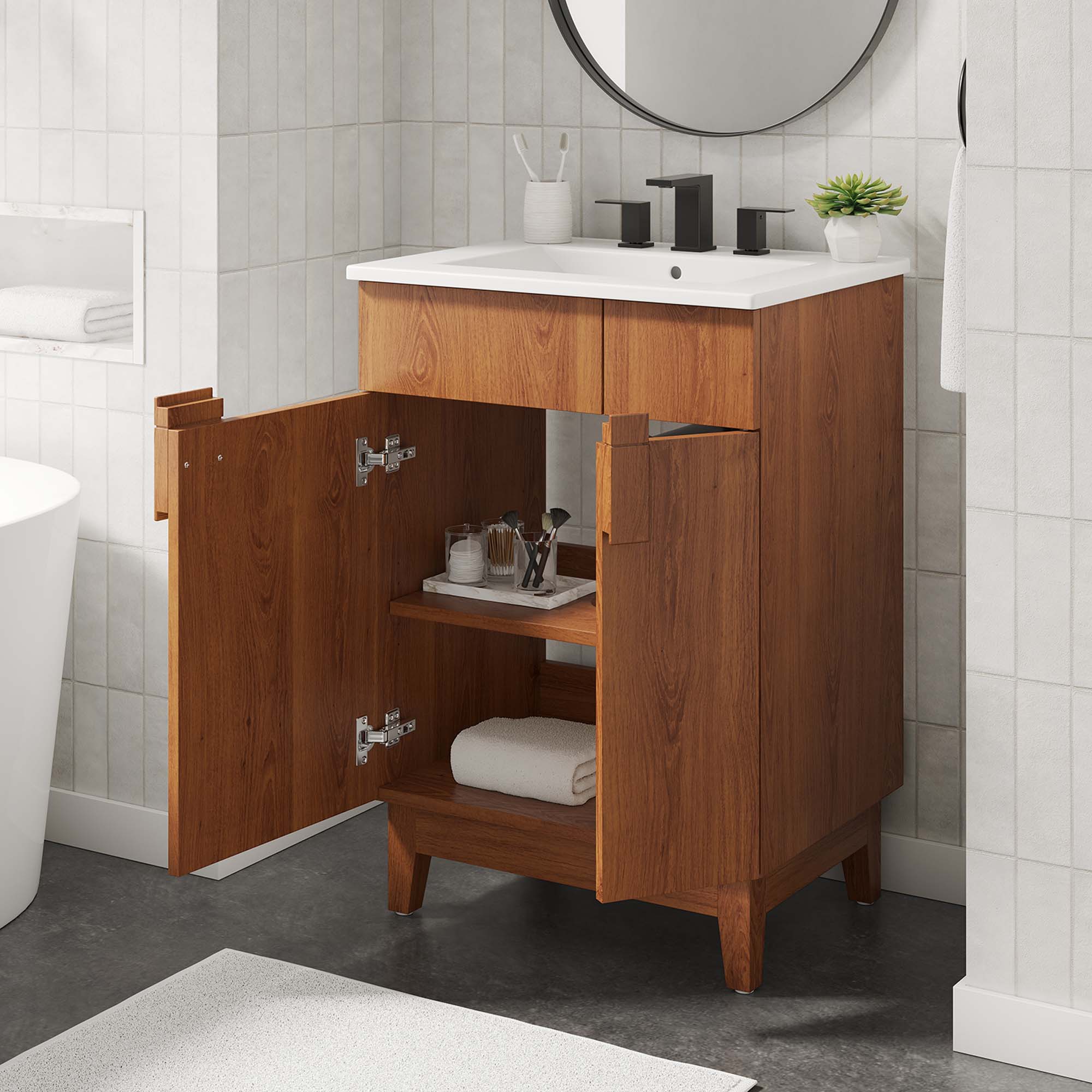 Miles Bathroom Vanity Basin Included by Modway