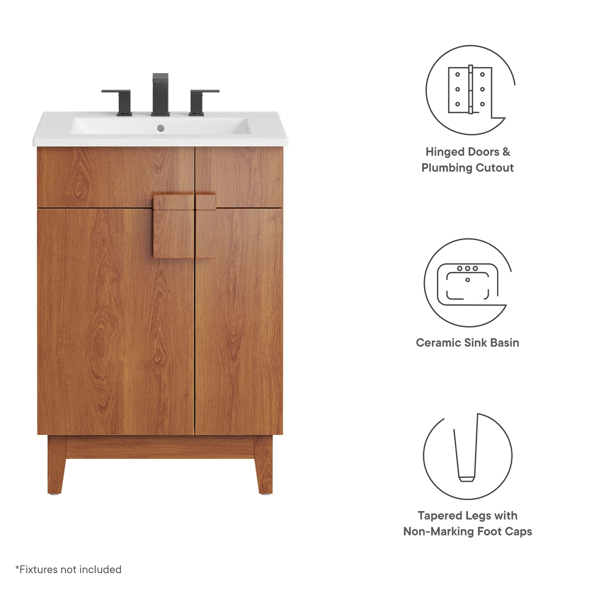 Miles Bathroom Vanity Basin Included by Modway