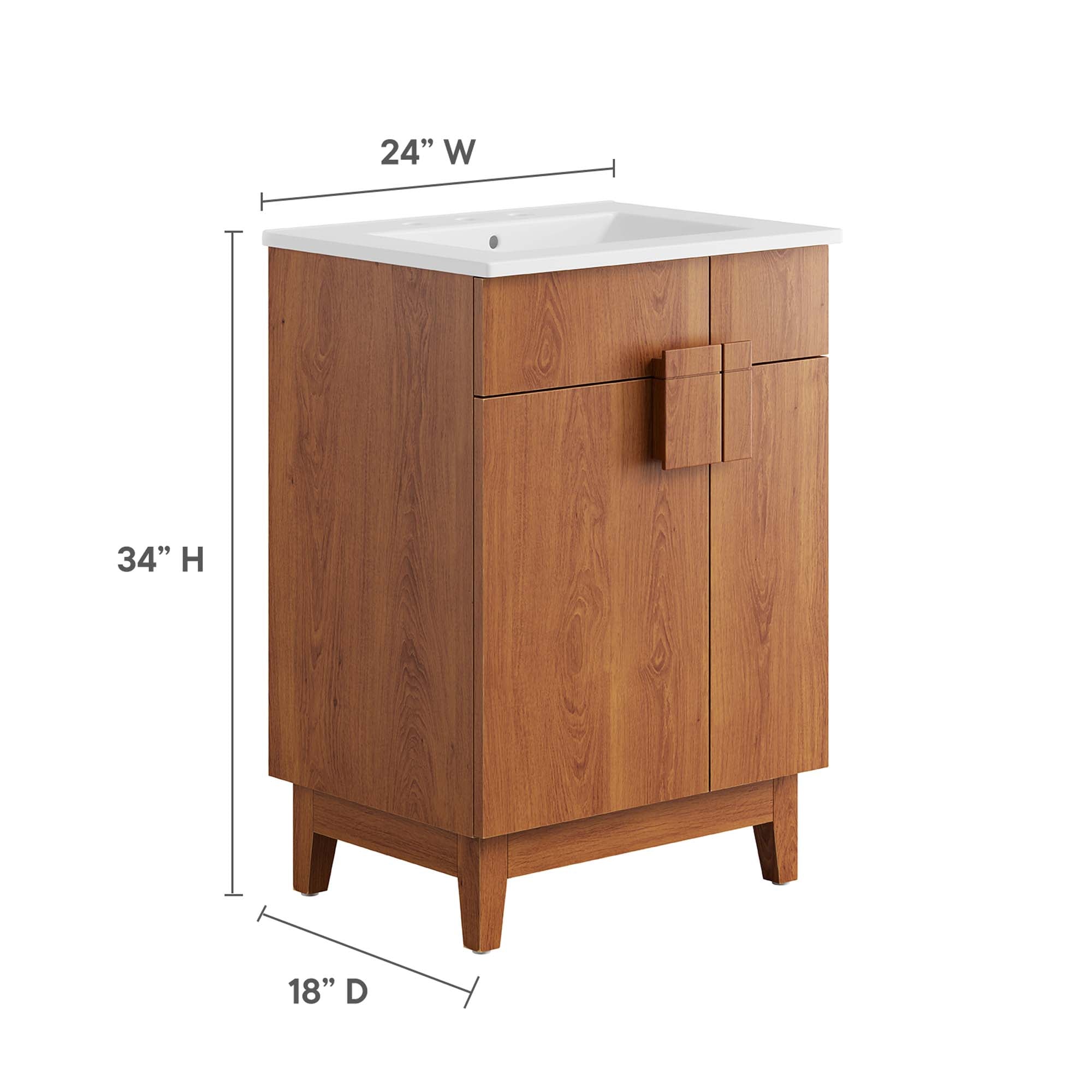 Miles Bathroom Vanity Basin Included by Modway