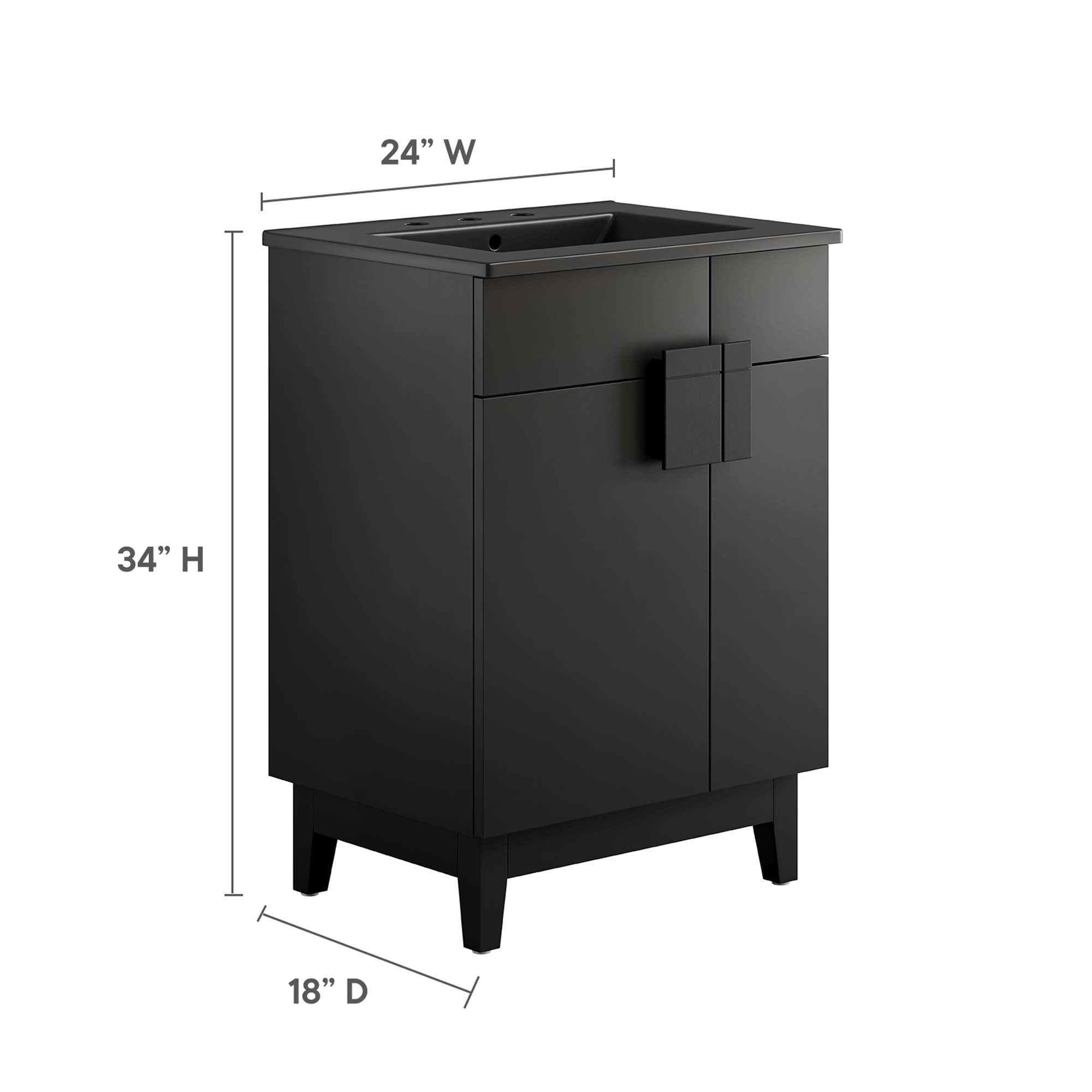 Miles Bathroom Vanity Basin Included by Modway