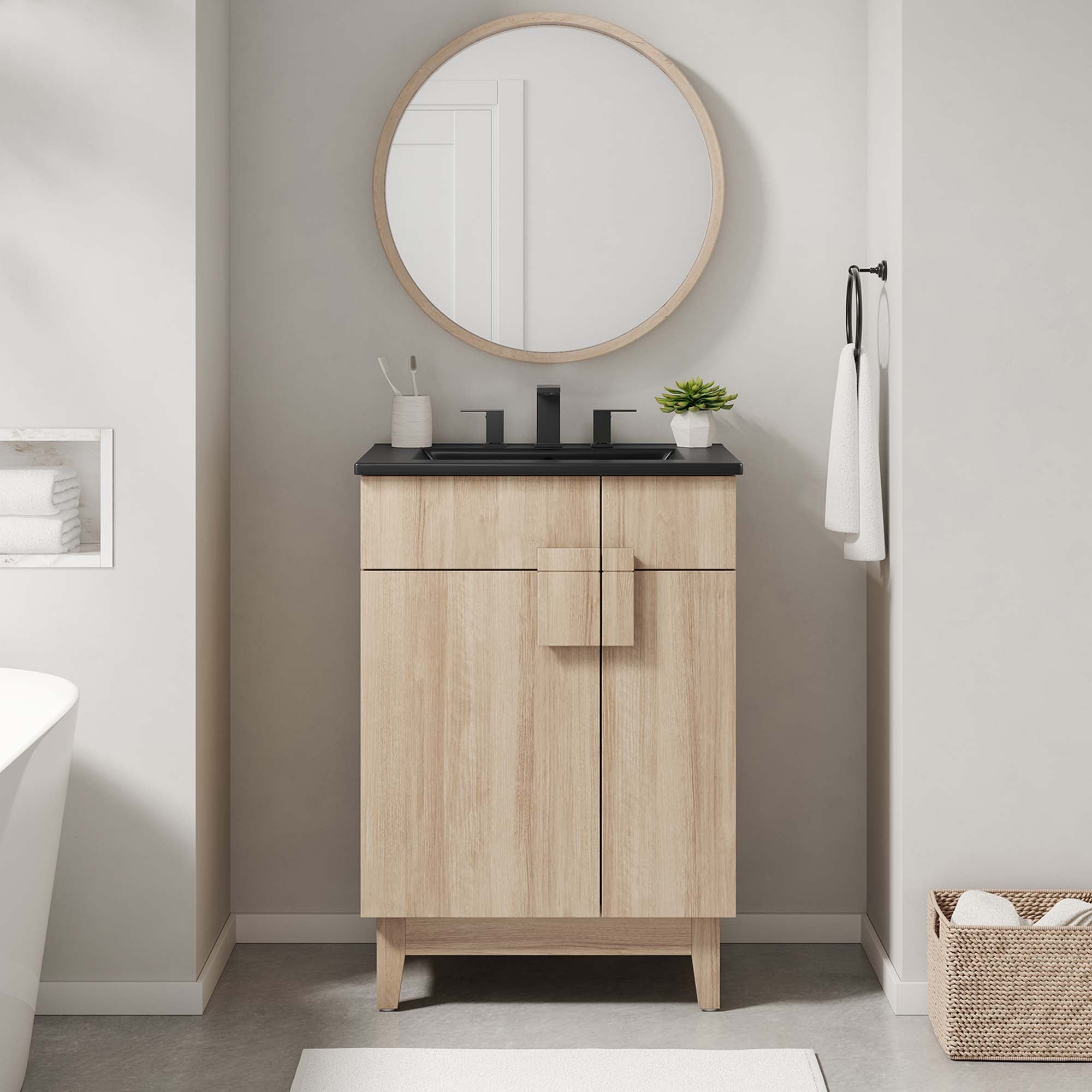 Miles Bathroom Vanity Basin Included by Modway