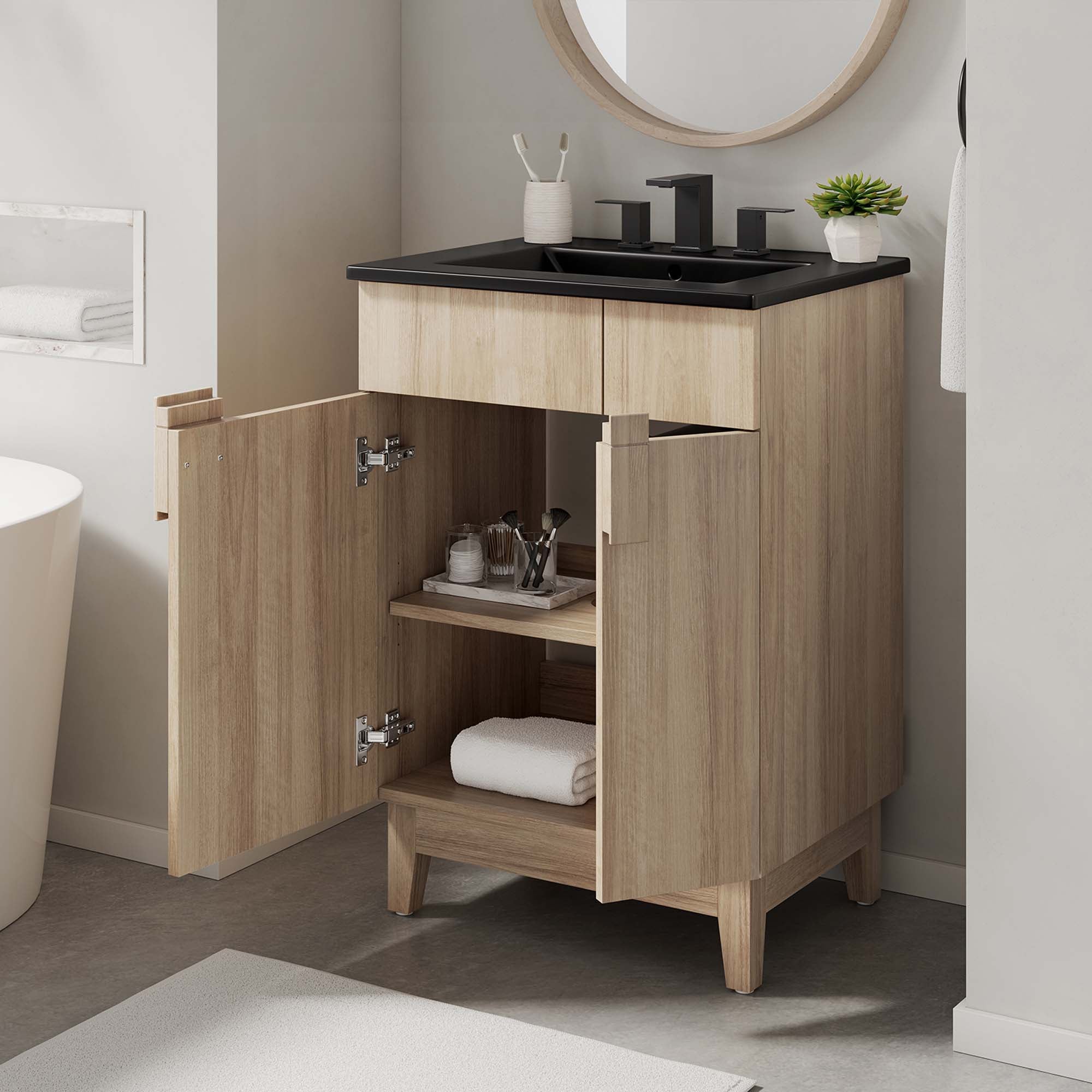 Miles Bathroom Vanity Basin Included by Modway