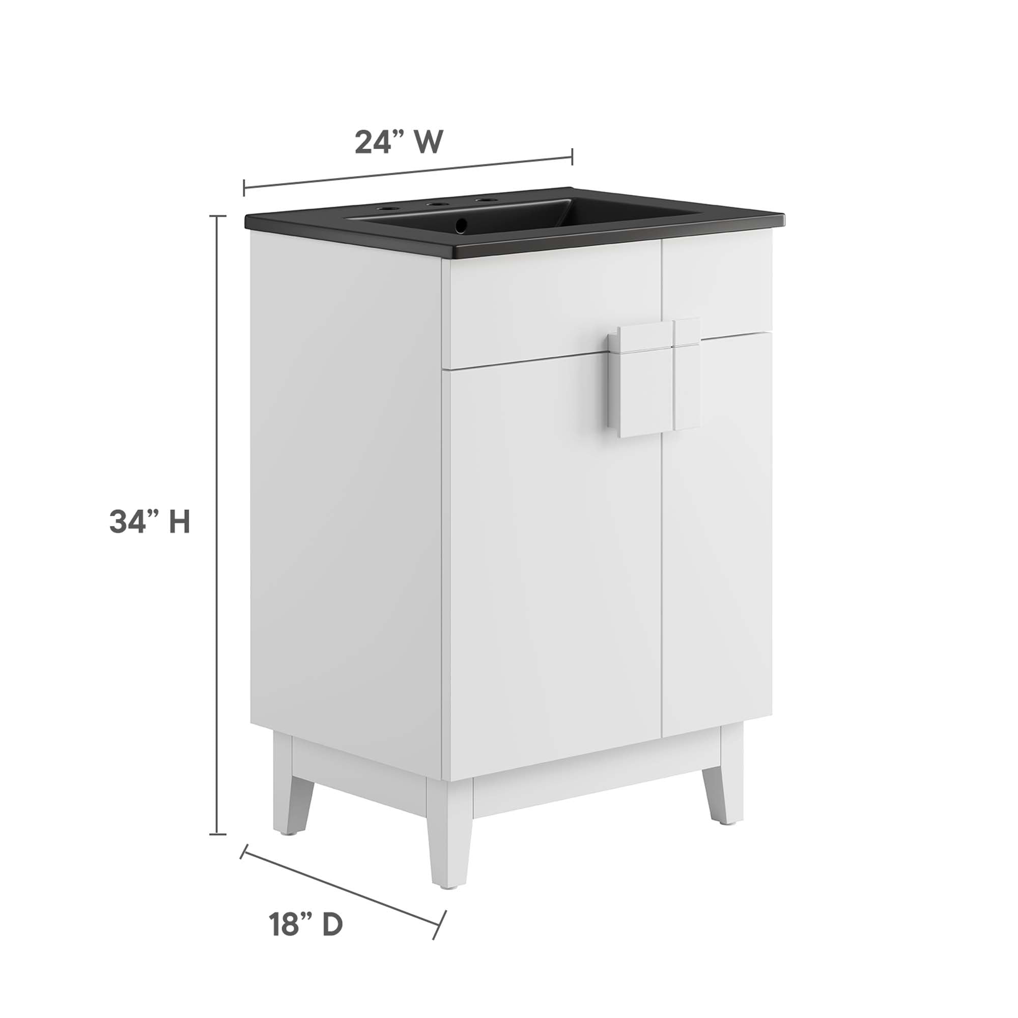 Miles Bathroom Vanity Basin Included by Modway