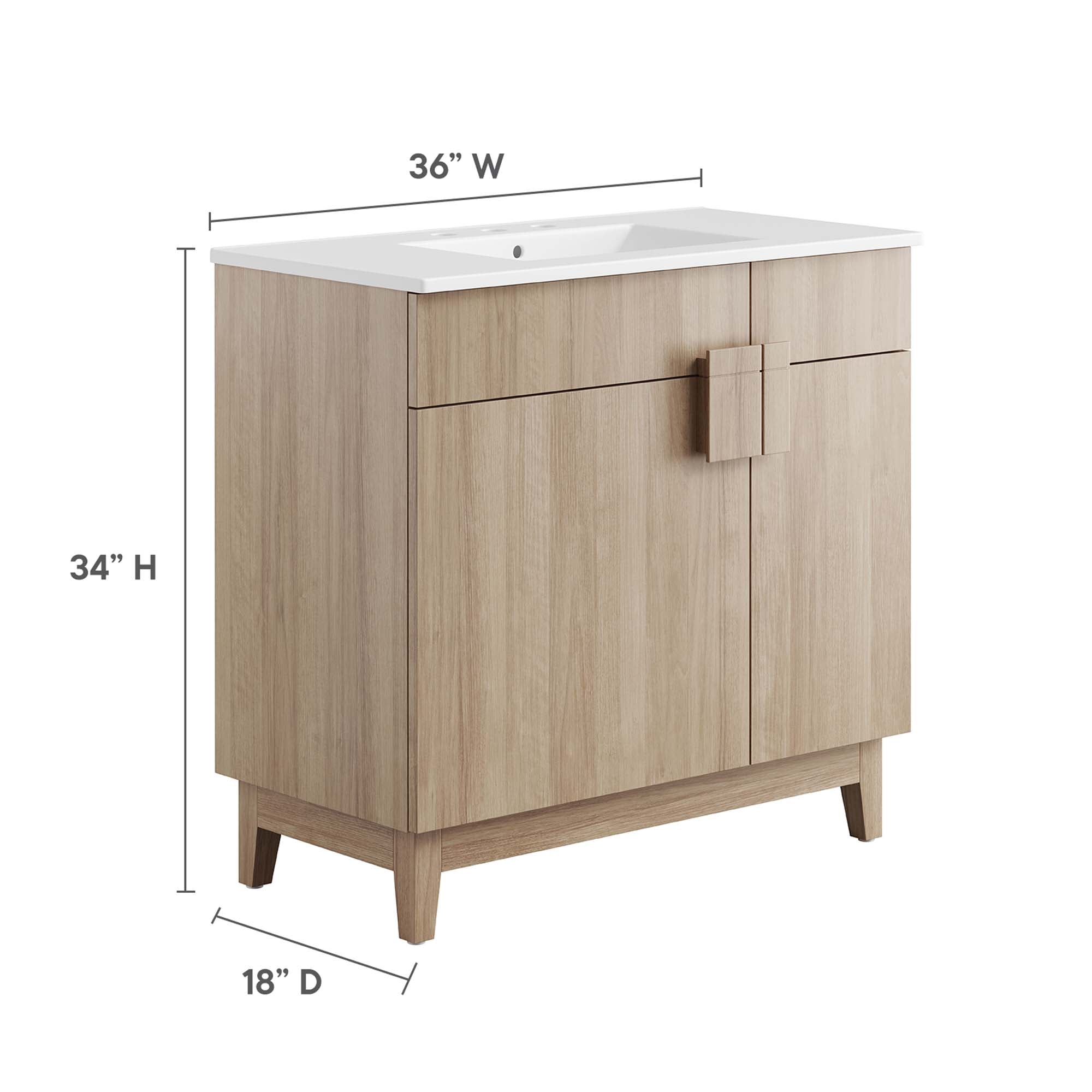 Miles Bathroom Vanity Basin Included by Modway