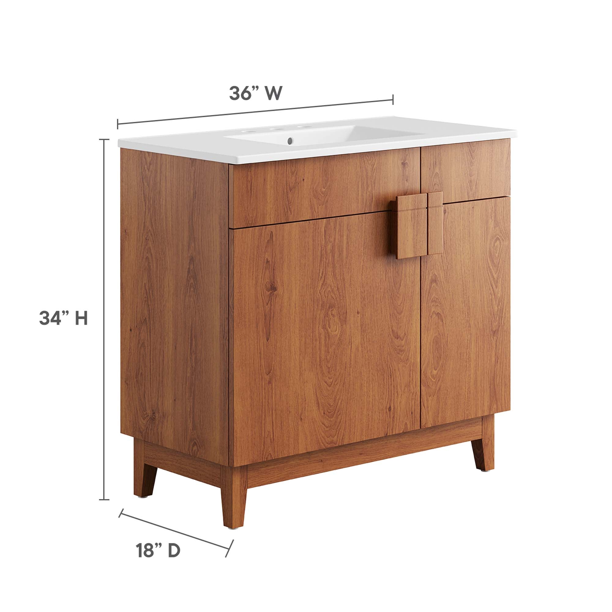 Miles Bathroom Vanity Basin Included by Modway
