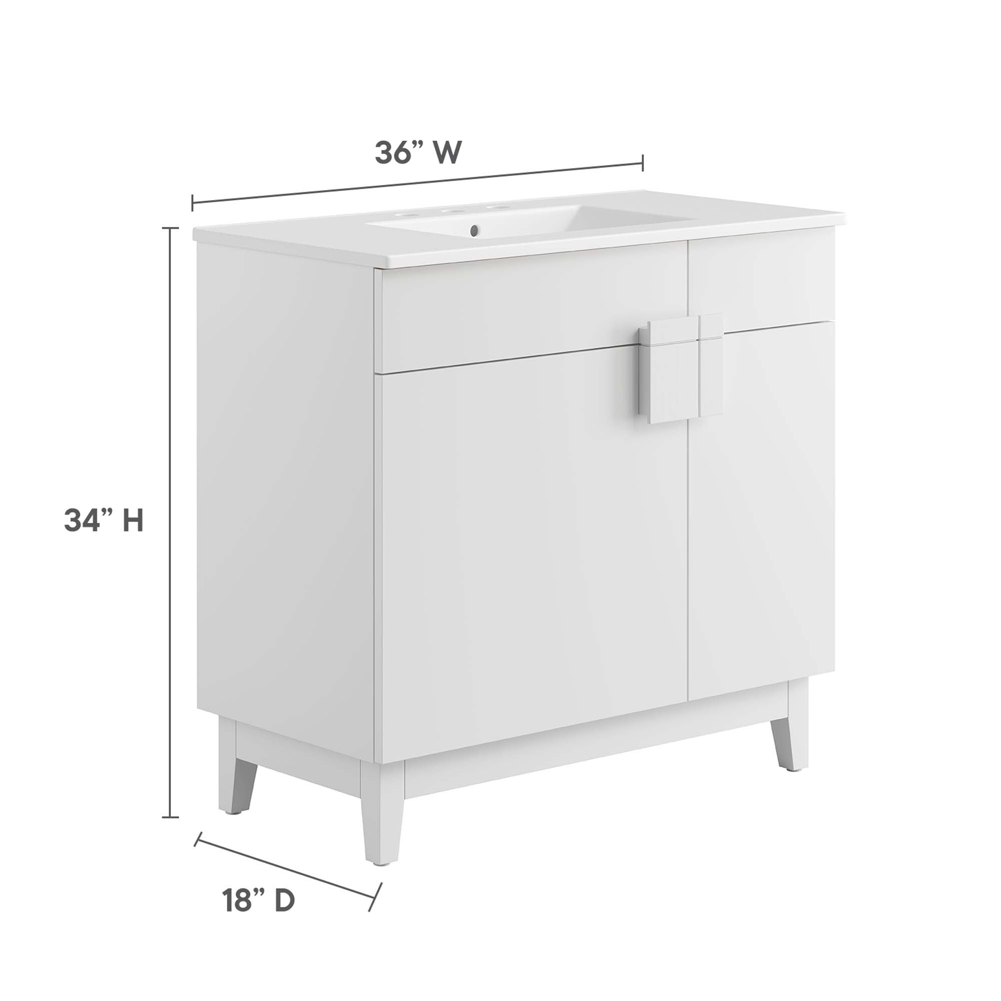 Miles Bathroom Vanity Basin Included by Modway