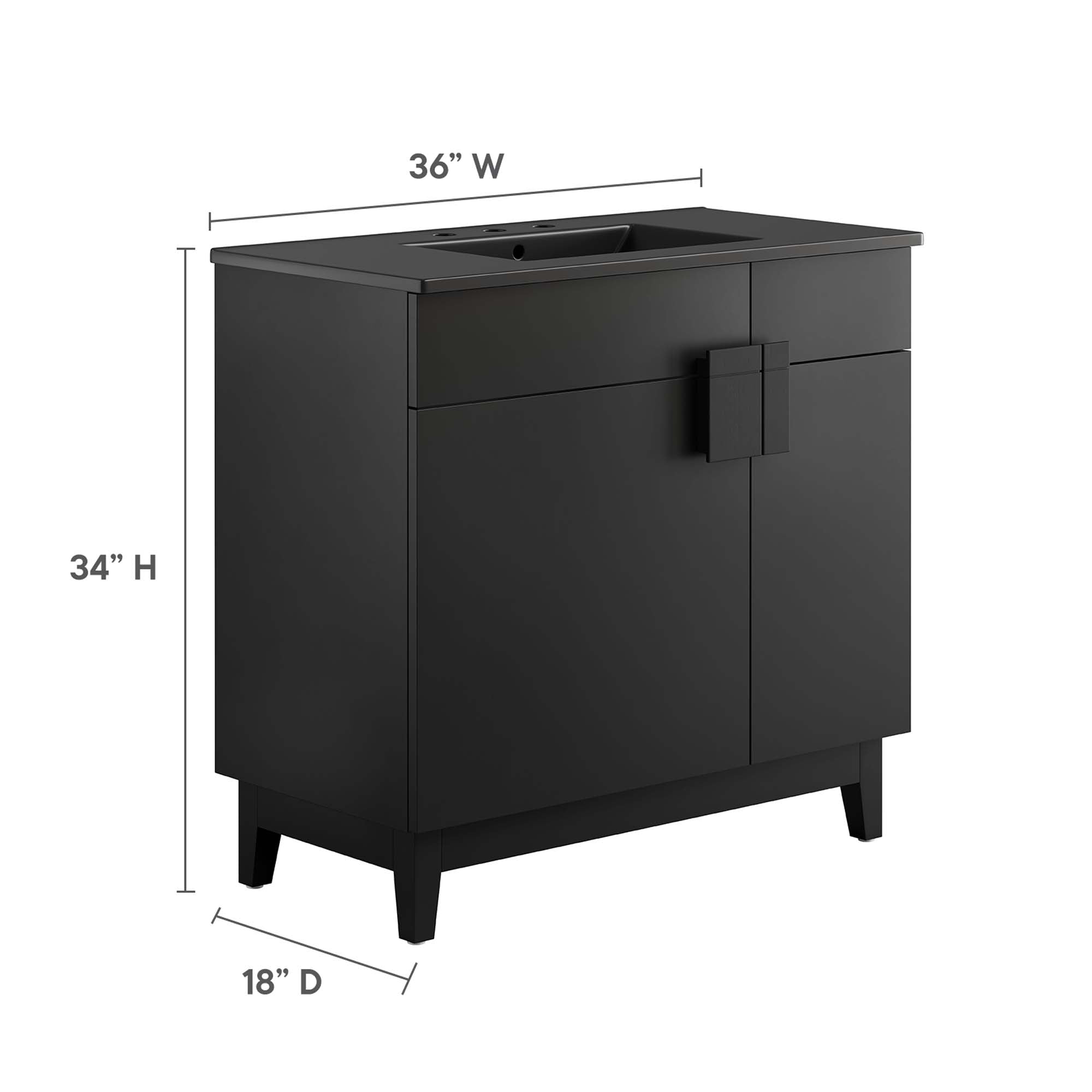 Miles Bathroom Vanity Basin Included by Modway