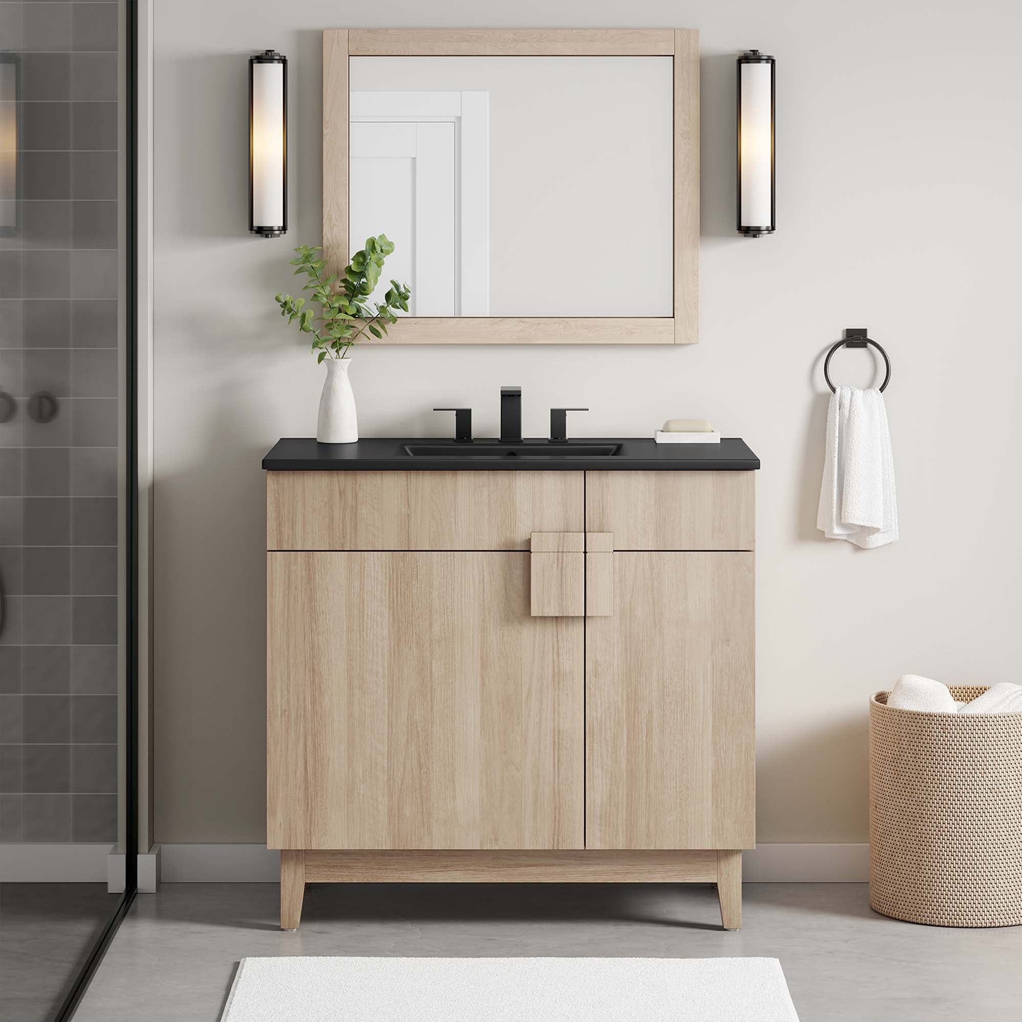 Miles Bathroom Vanity Basin Included by Modway
