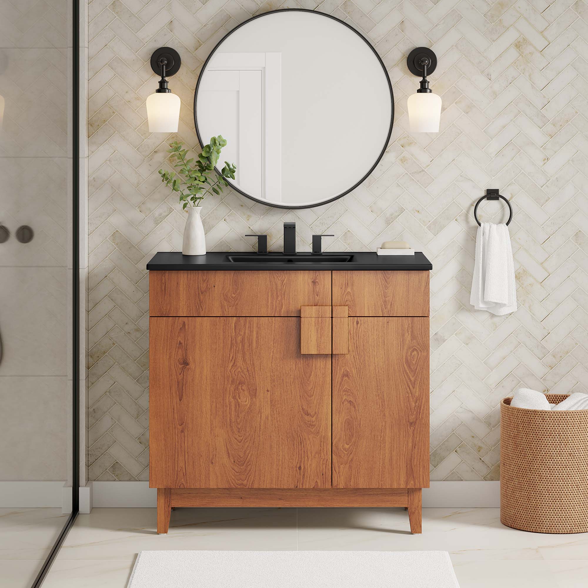 Miles Bathroom Vanity Basin Included by Modway