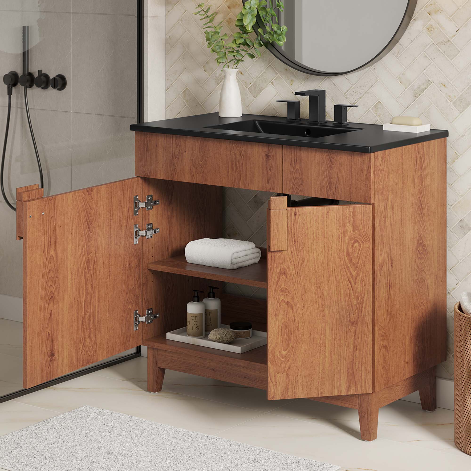 Miles Bathroom Vanity Basin Included by Modway