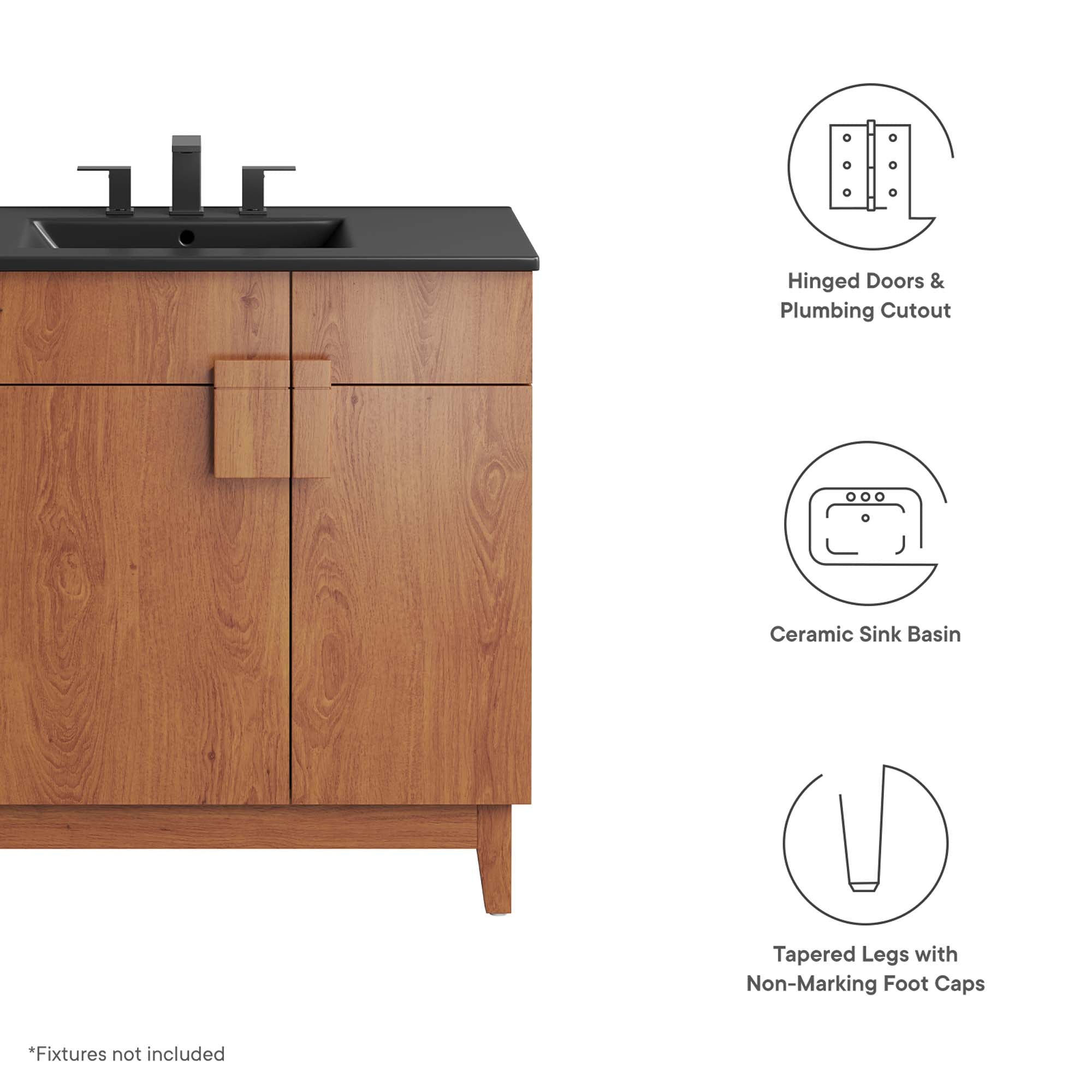 Miles Bathroom Vanity Basin Included by Modway
