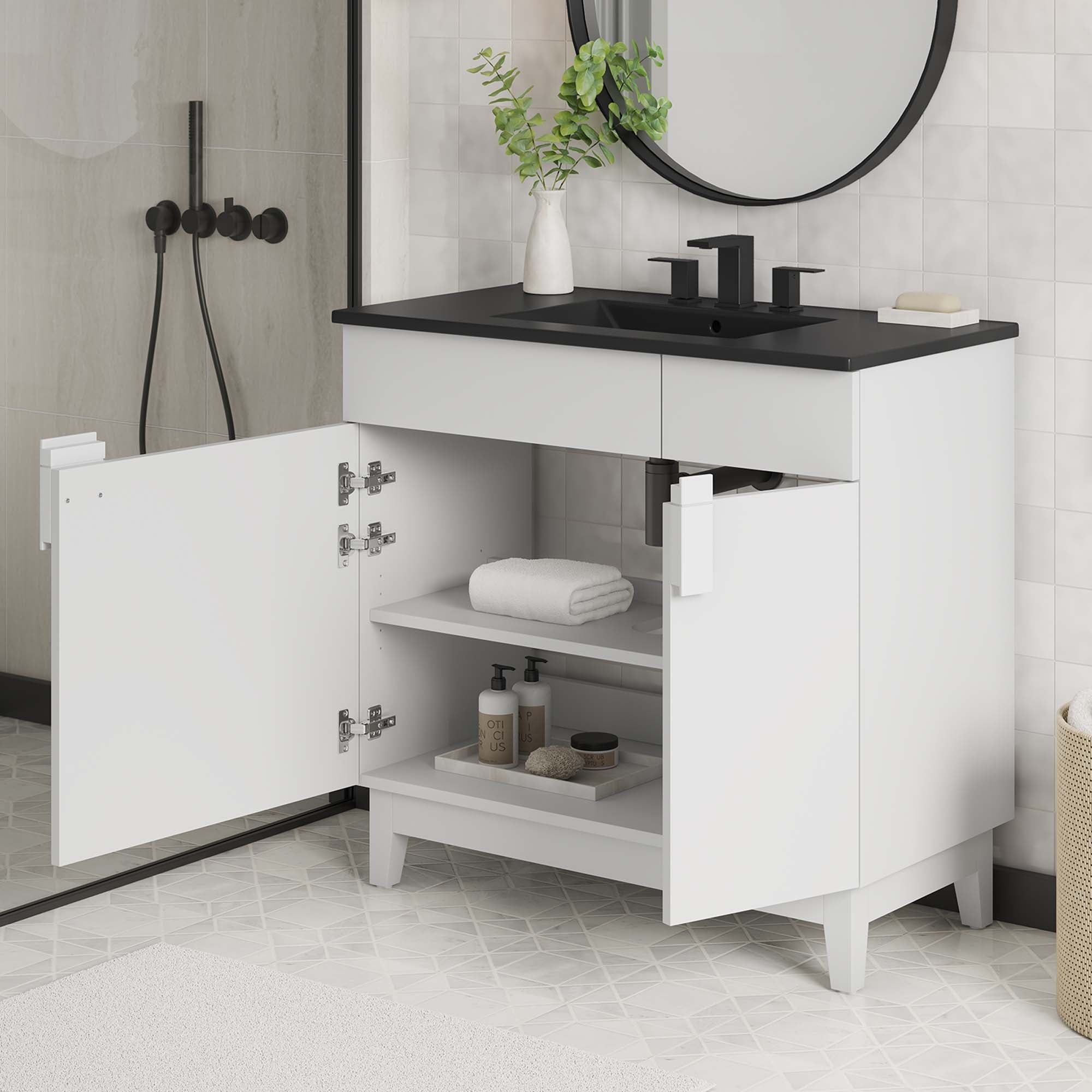 Miles Bathroom Vanity Basin Included by Modway