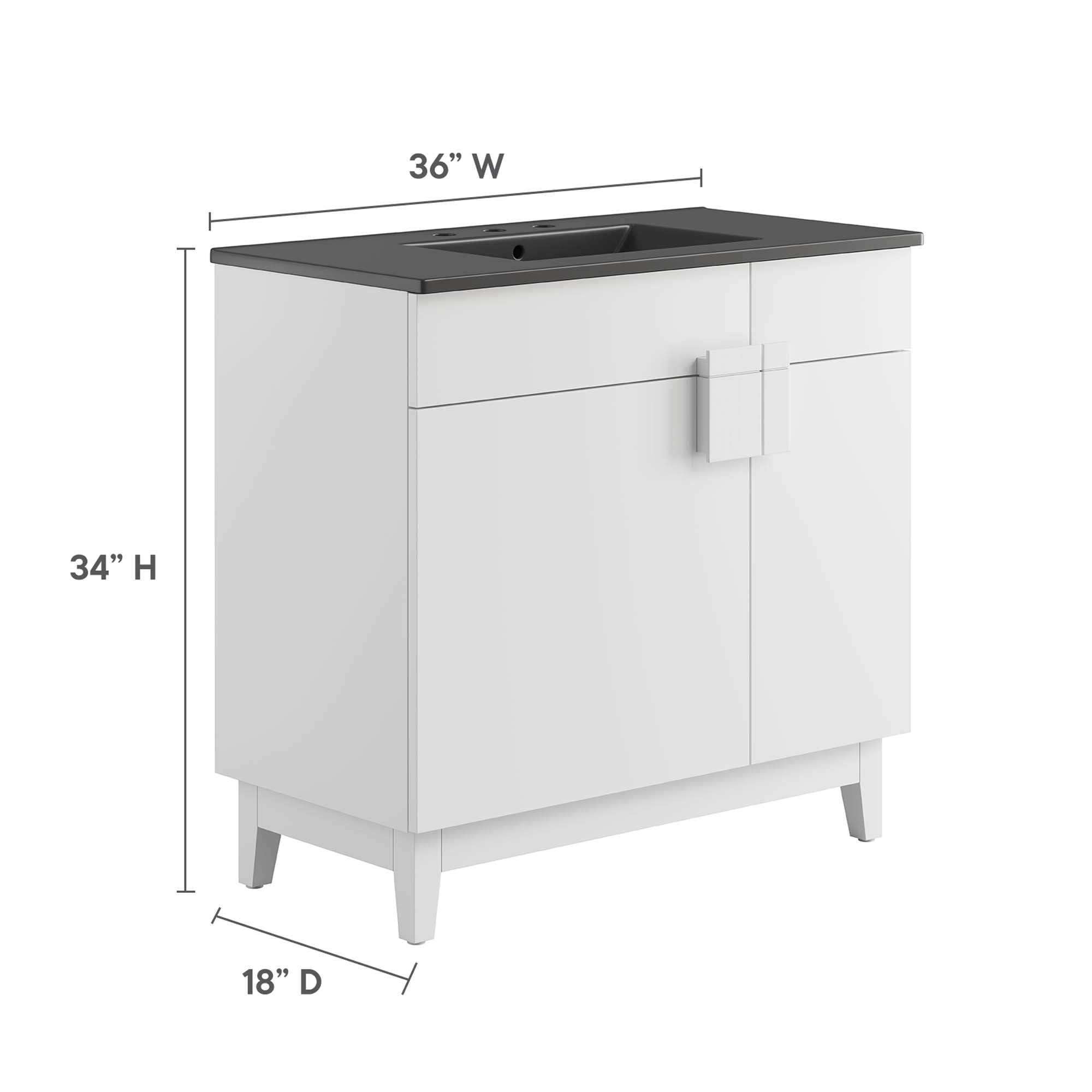 Miles Bathroom Vanity Basin Included by Modway