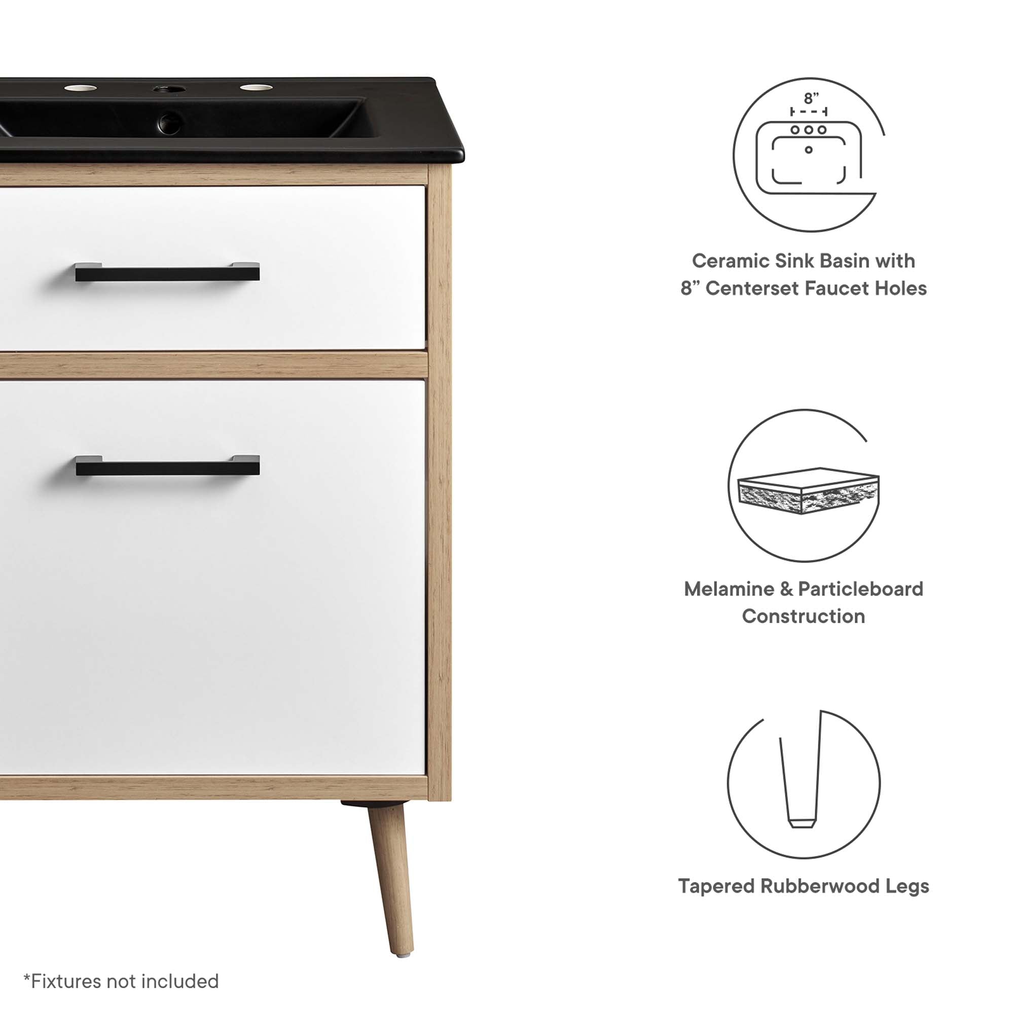 Maverick Bathroom Vanity Basin Included by Modway