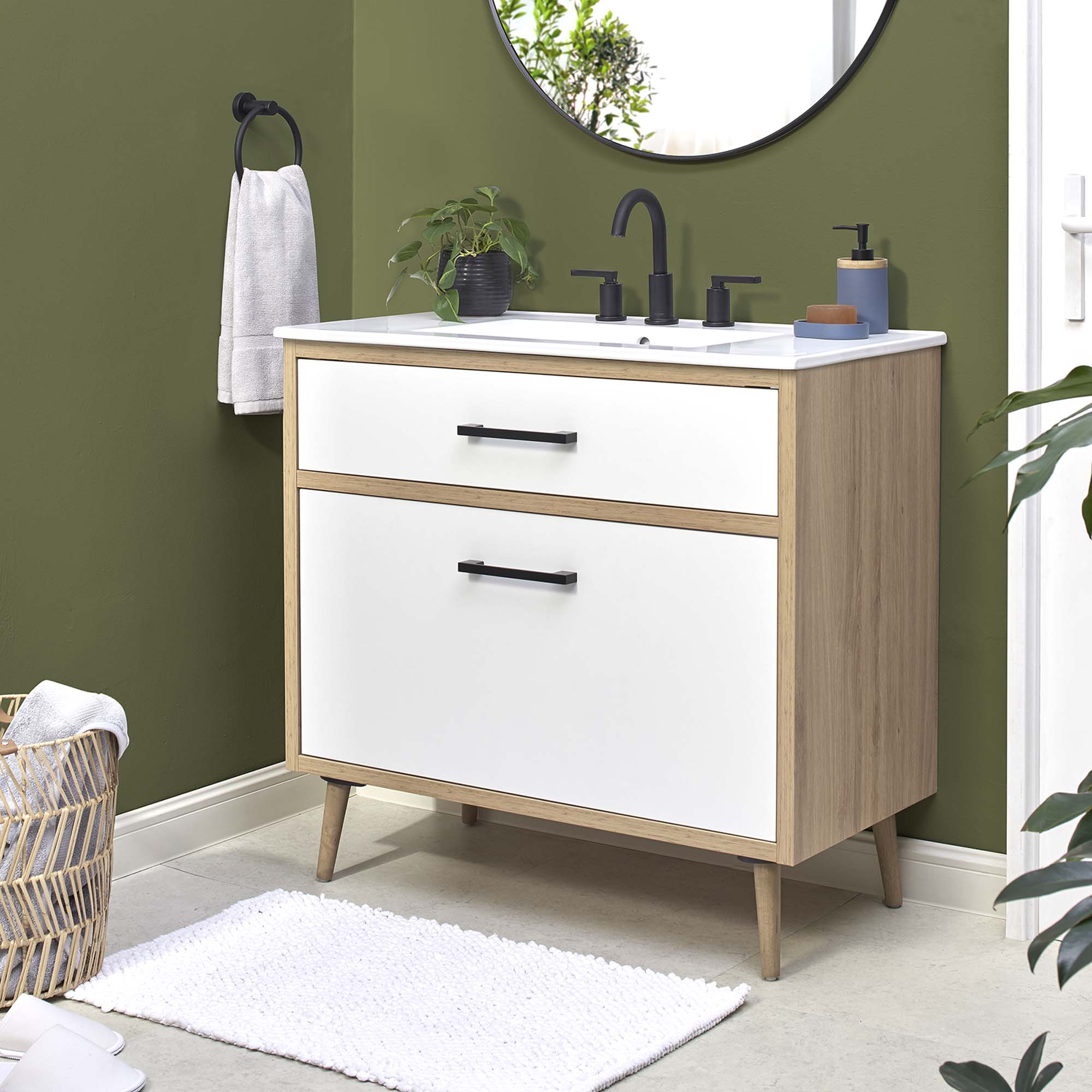 Maverick Bathroom Vanity Basin Included by Modway