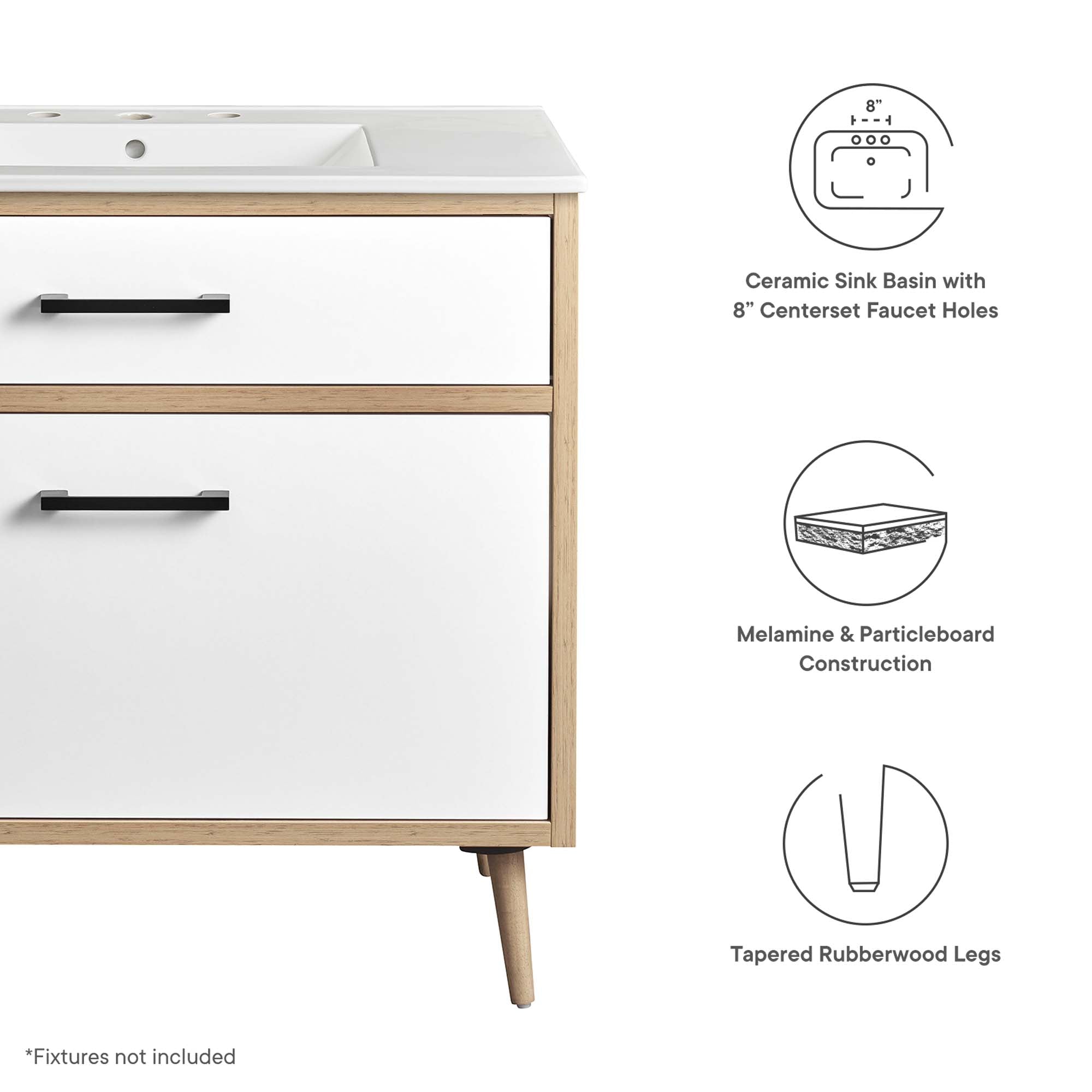 Maverick Bathroom Vanity Basin Included by Modway