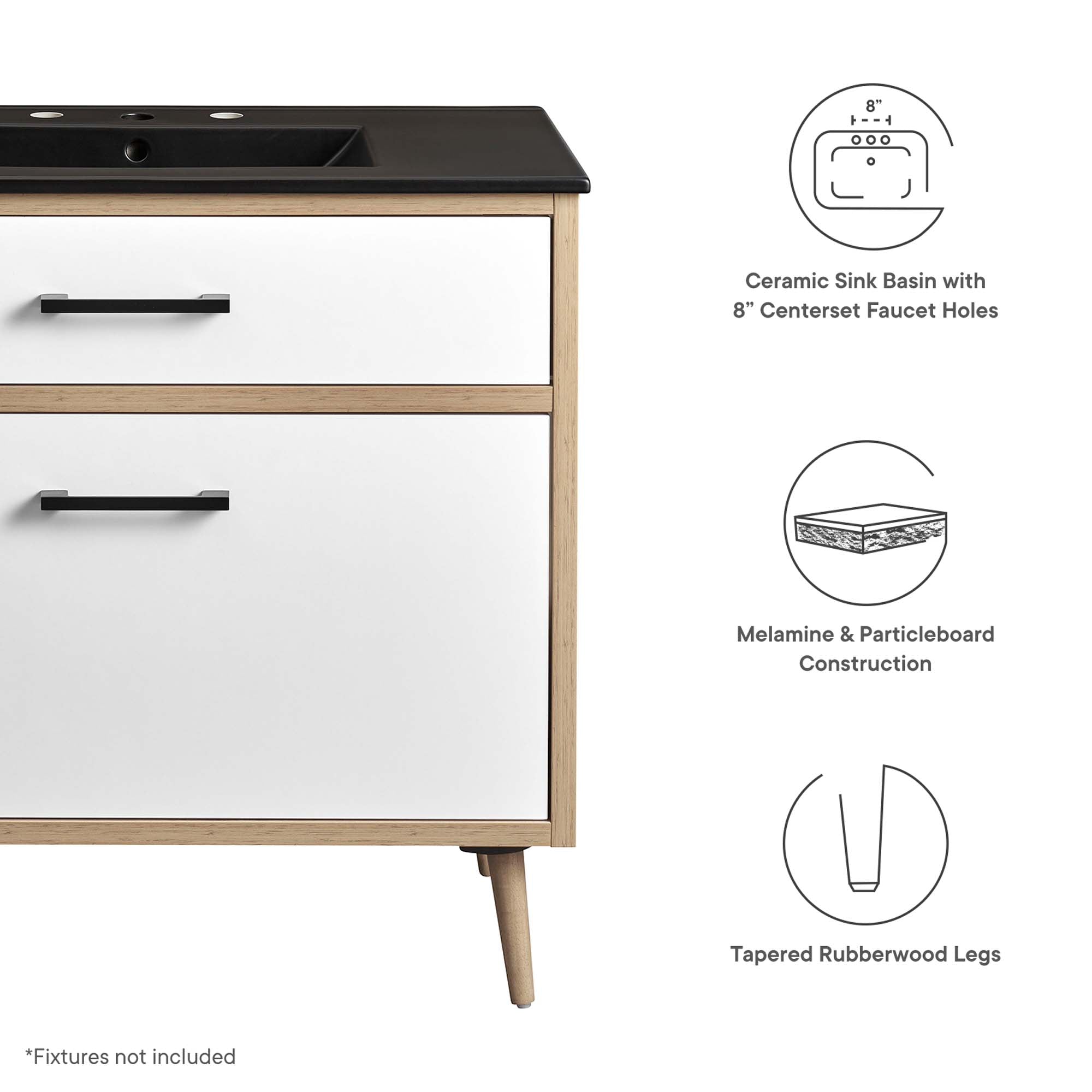 Maverick Bathroom Vanity Basin Included by Modway