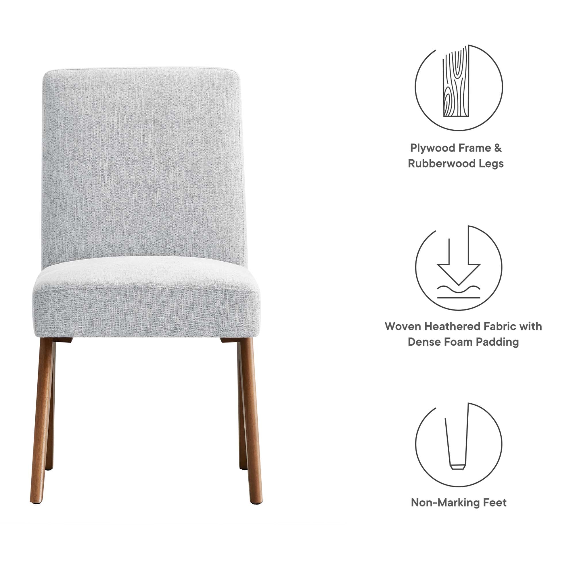 Lyra Fabric Dining Room Side Chair - Set of 2 by Modway