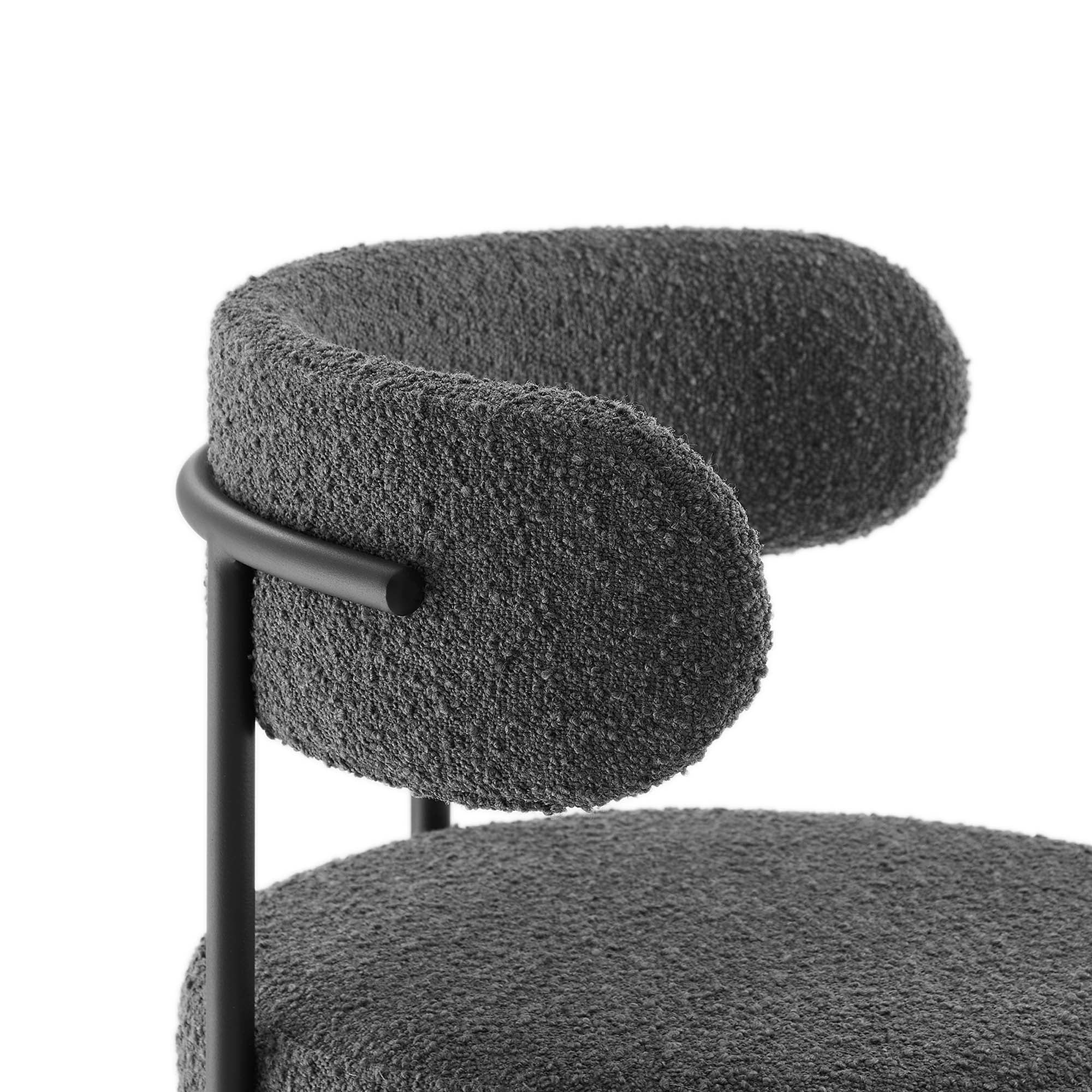 Albie Boucle Fabric Counter Stools - Set of 2 by Modway