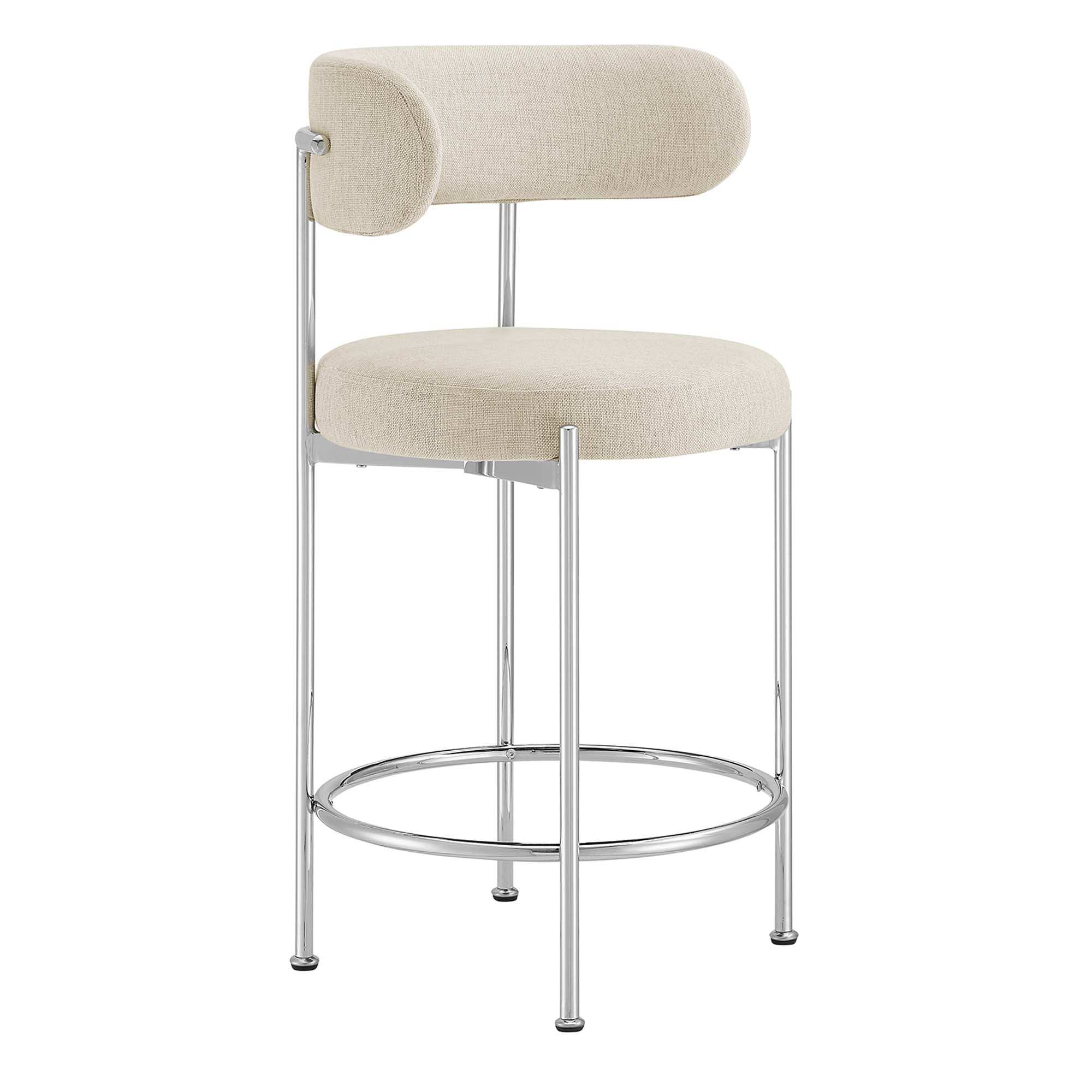 Albie Fabric Counter Stools - Set of 2 by Modway
