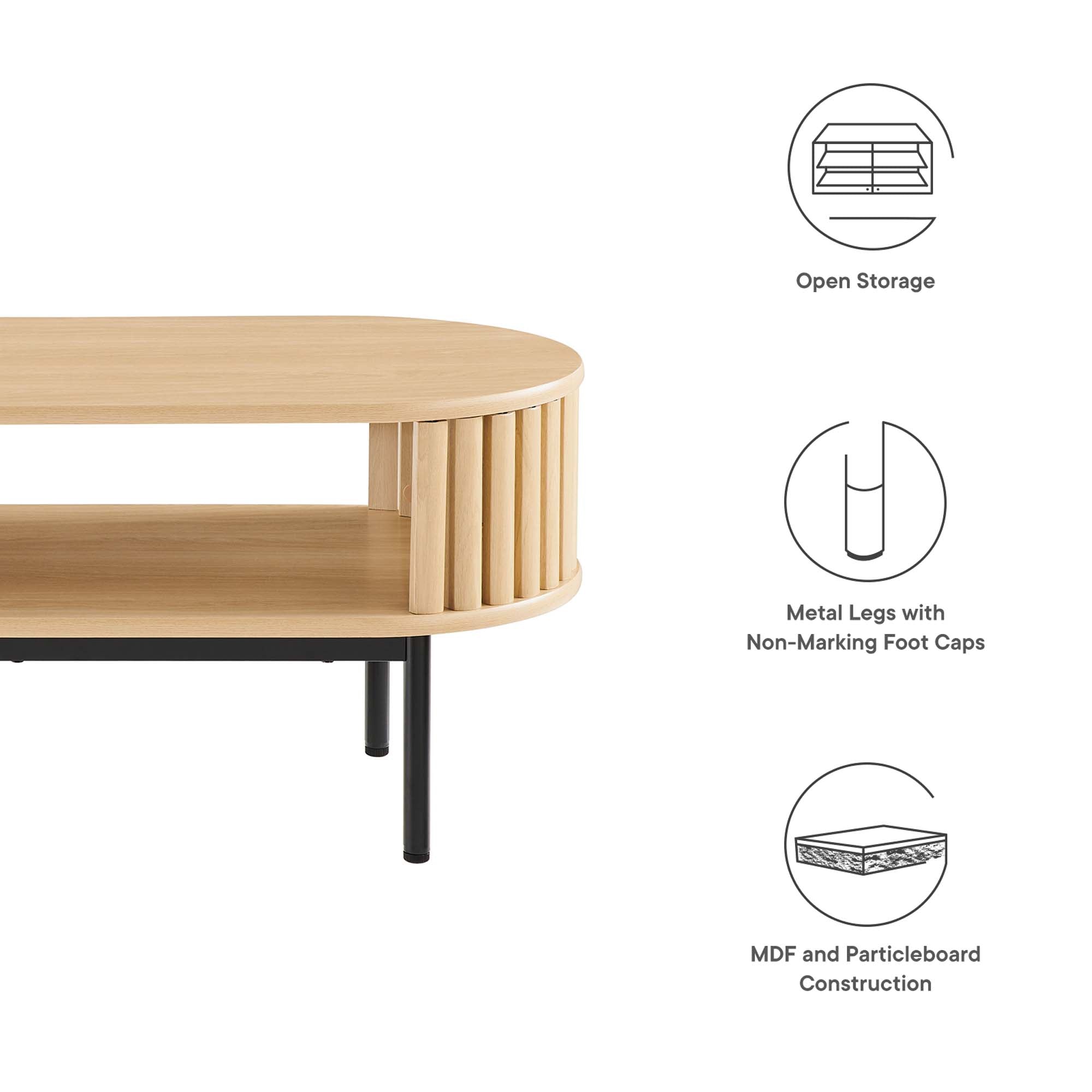 Fortitude Wood Coffee Table by Modway