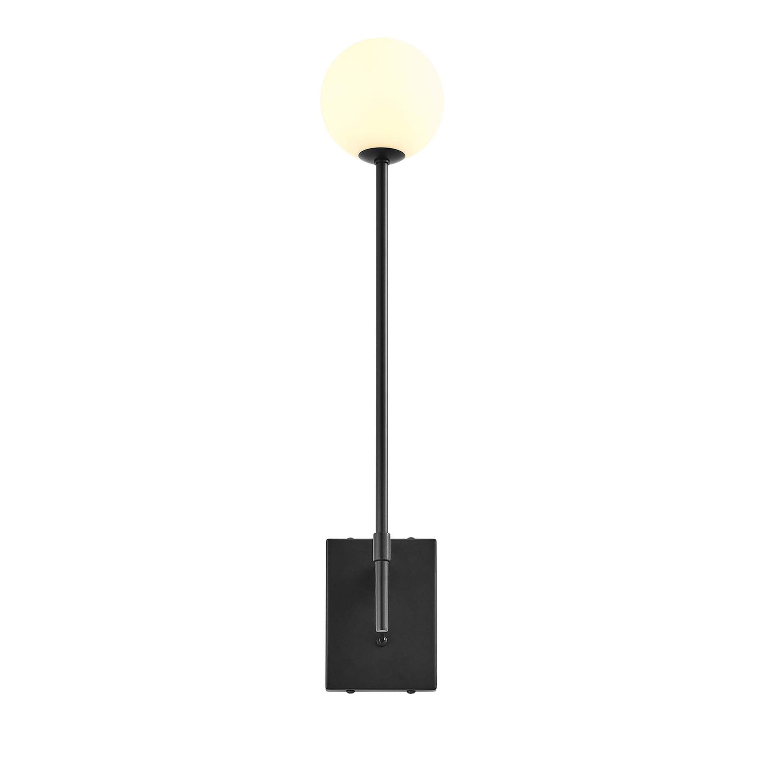 Riva White Globe Wall Sconce by Modway